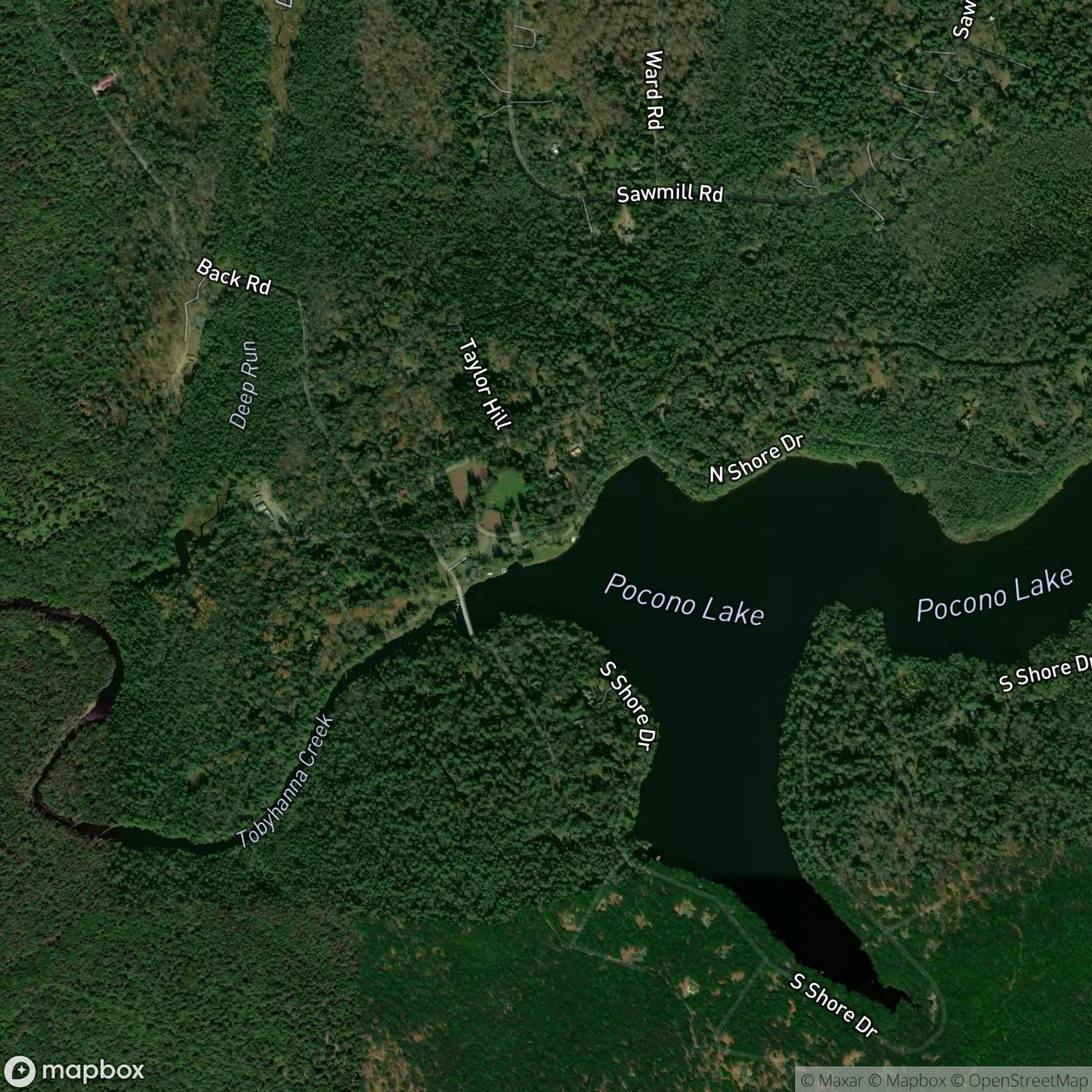 Map of Pocono Lake Preserve