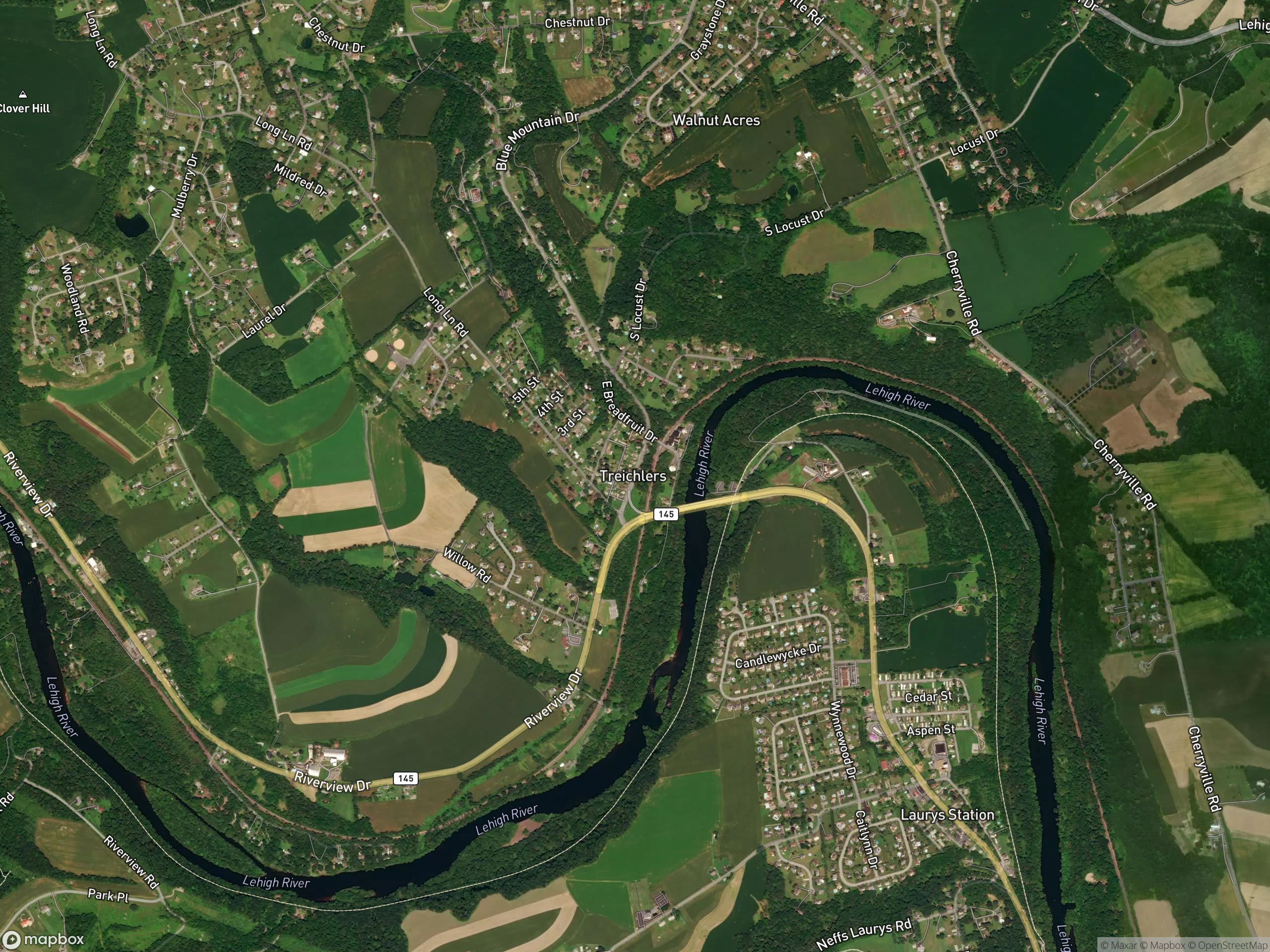 Map of Treichlers