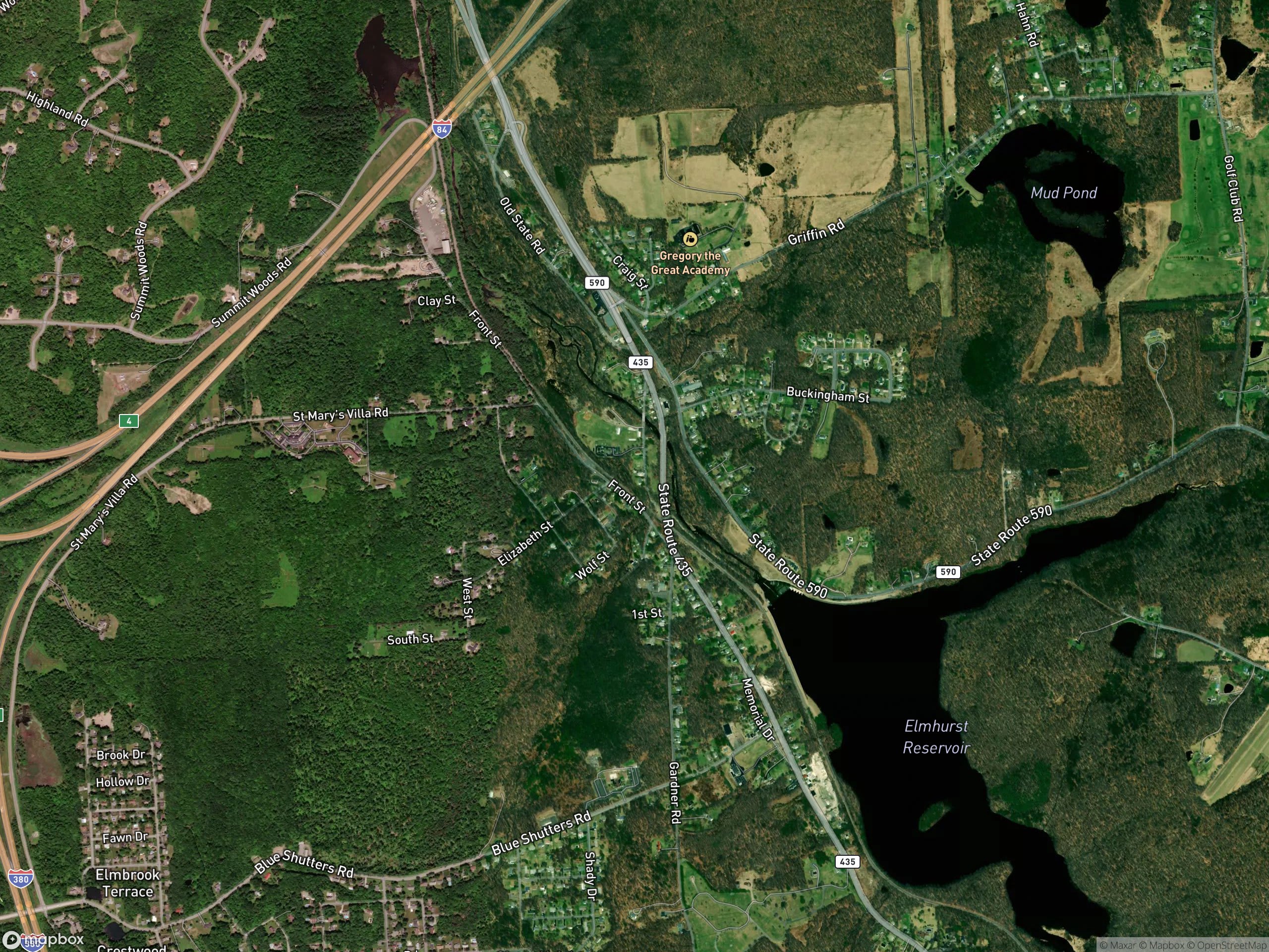 Map of Elmhurst