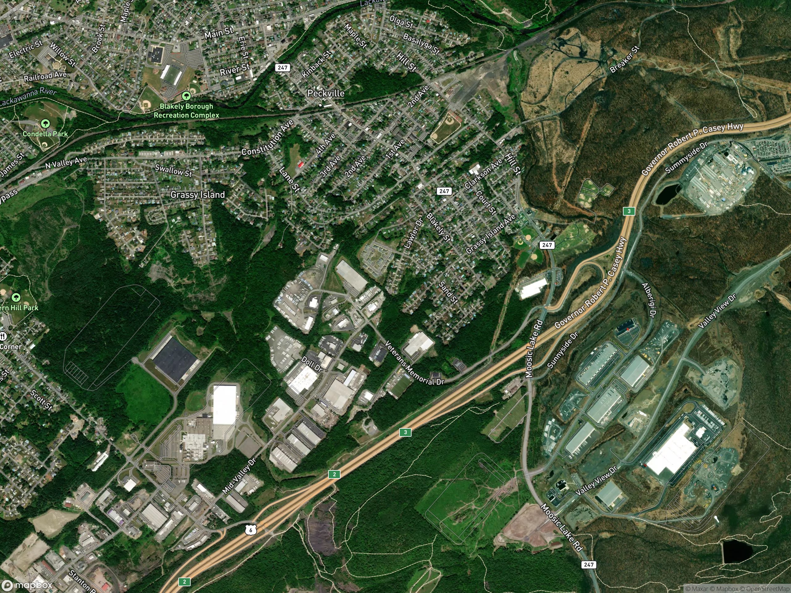 Map of Jessup