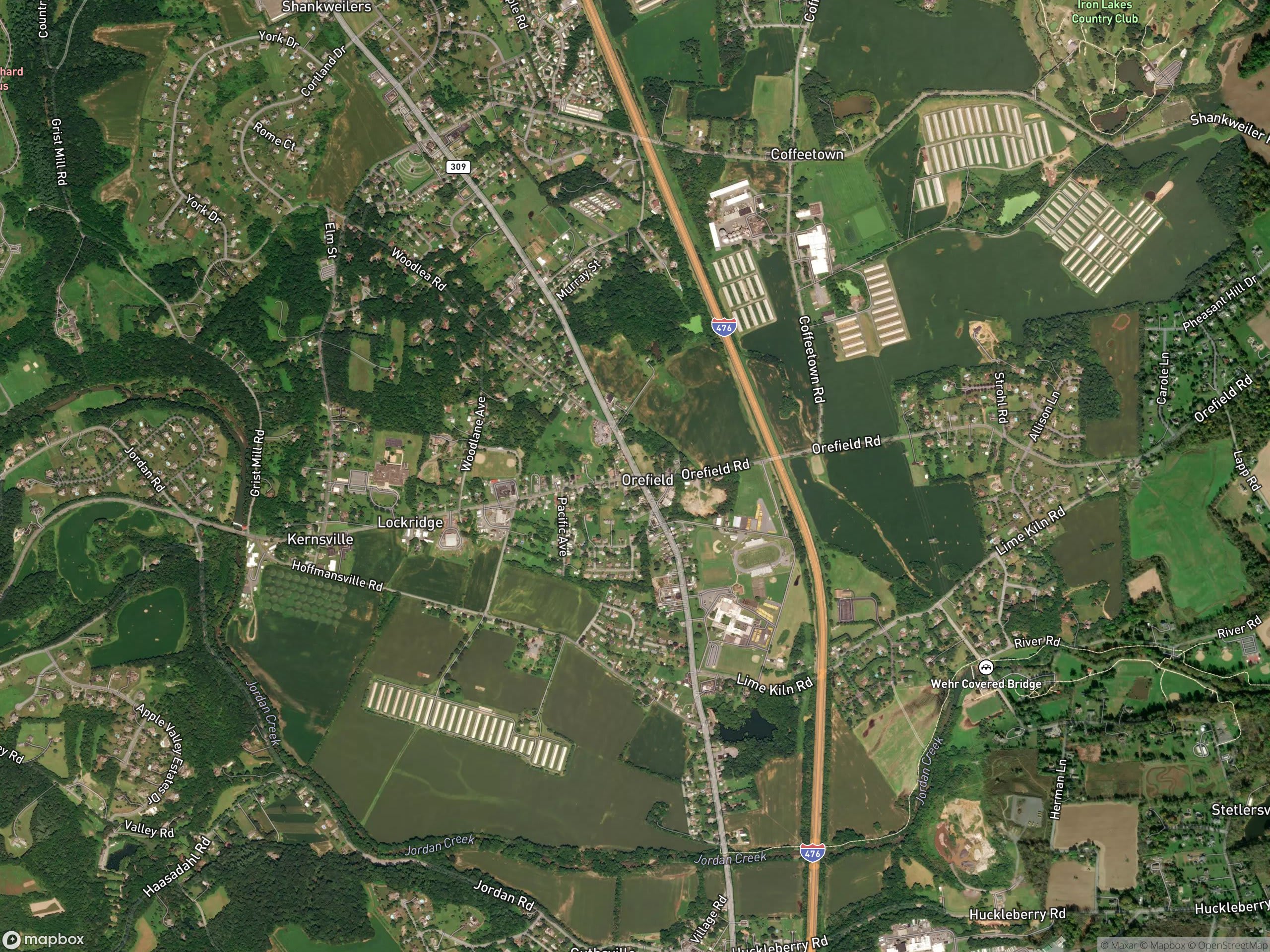 Map of Orefield