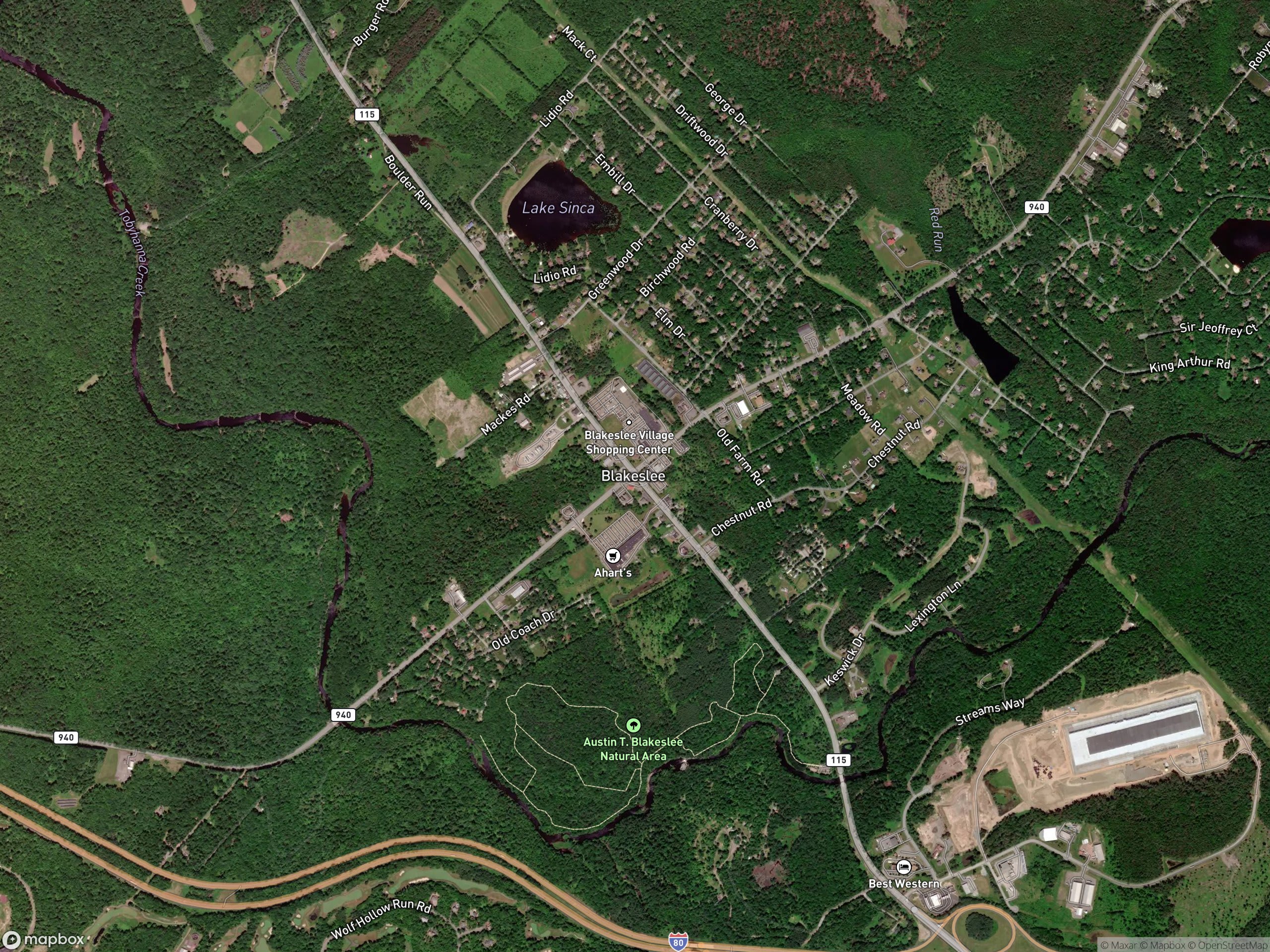 Map of Blakeslee
