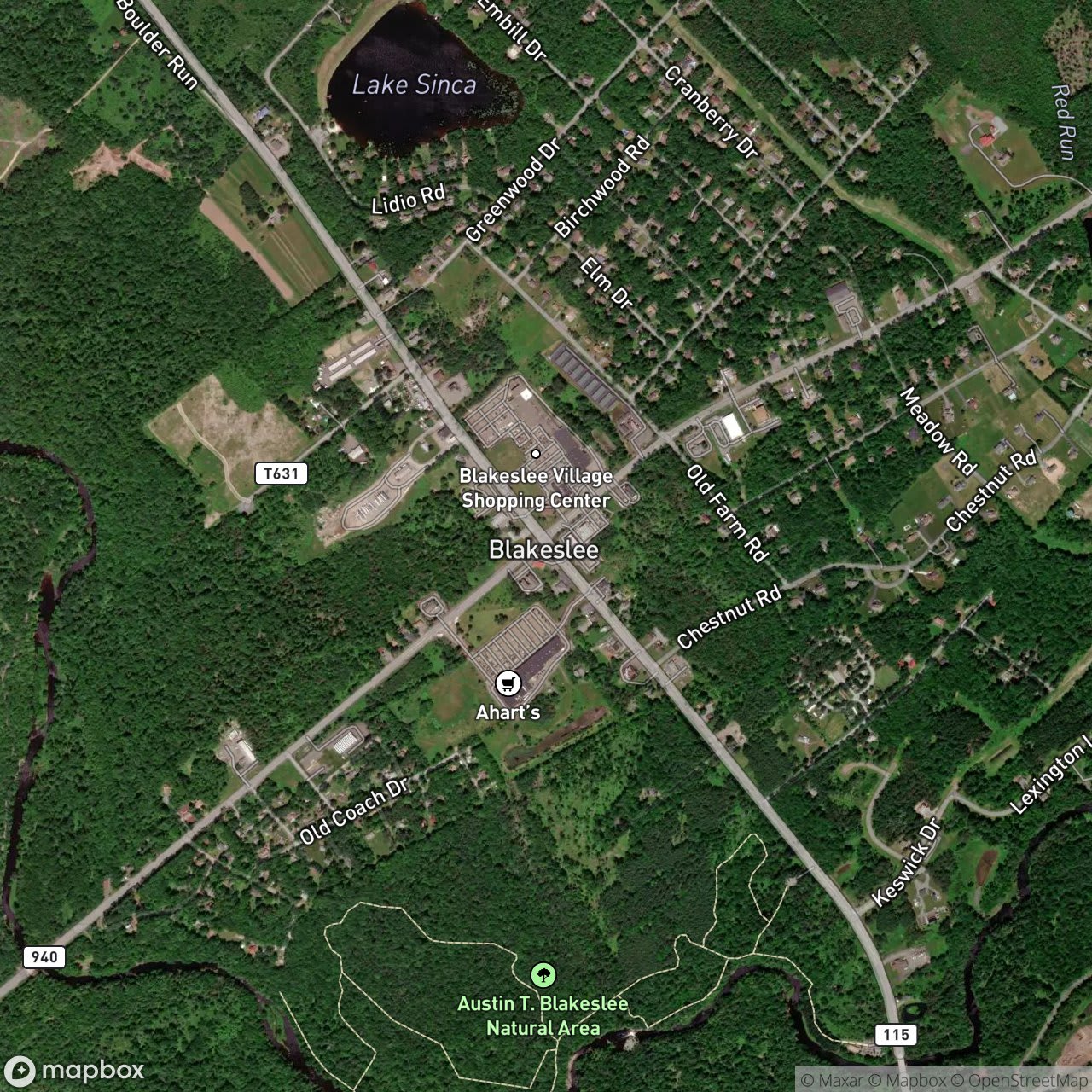 Map of Blakeslee