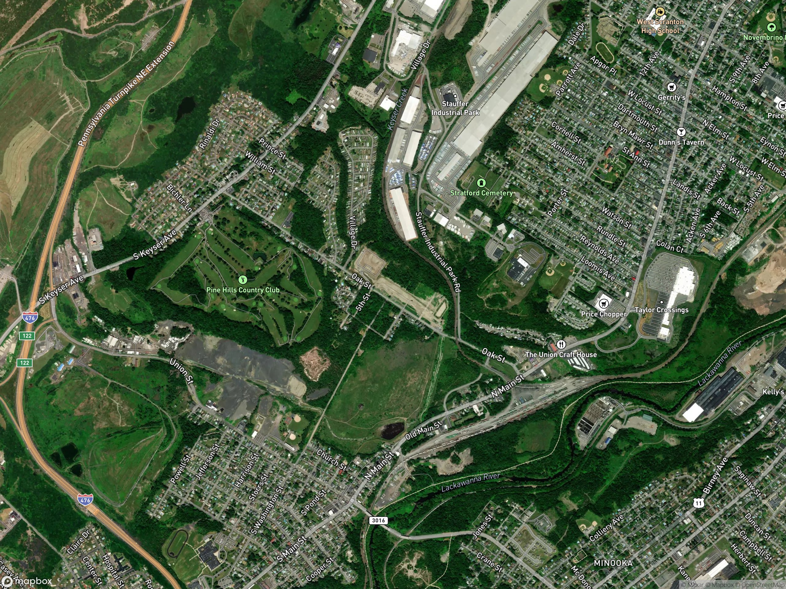 Map of Taylor