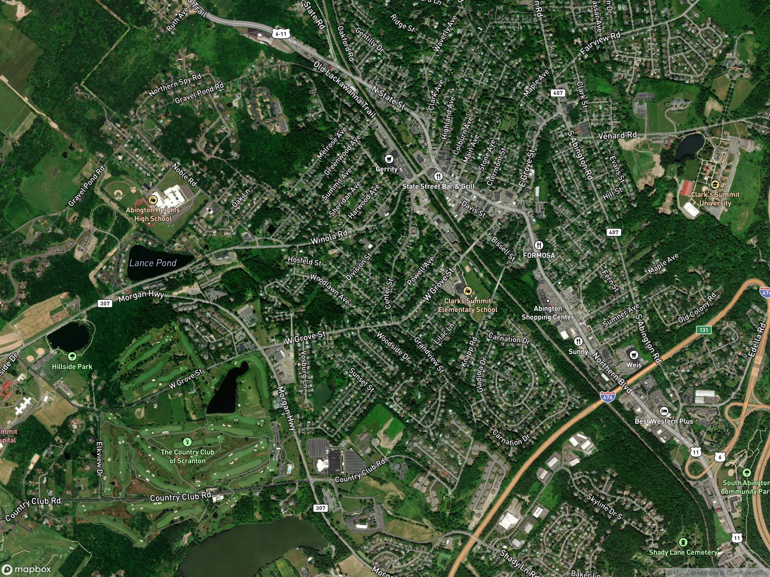 Map of Clarks Summit