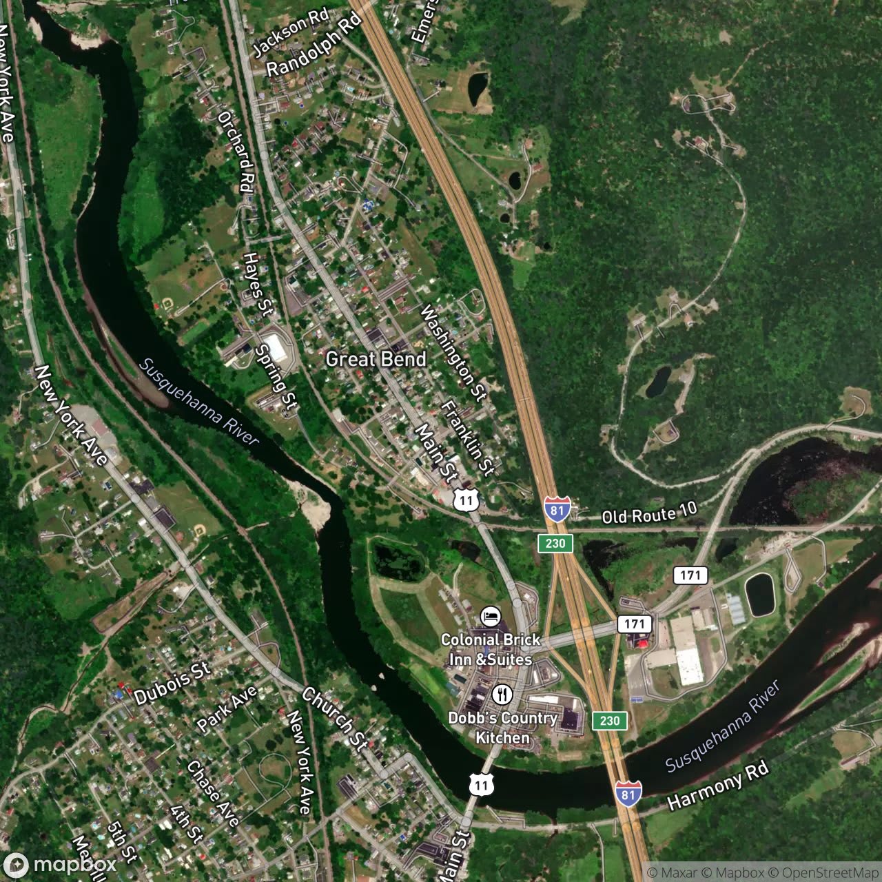 Map of Great Bend