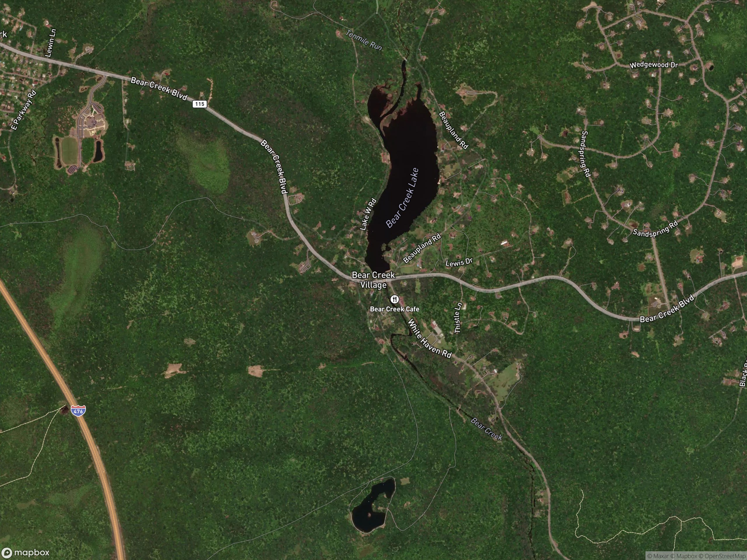 Map of Bear Creek