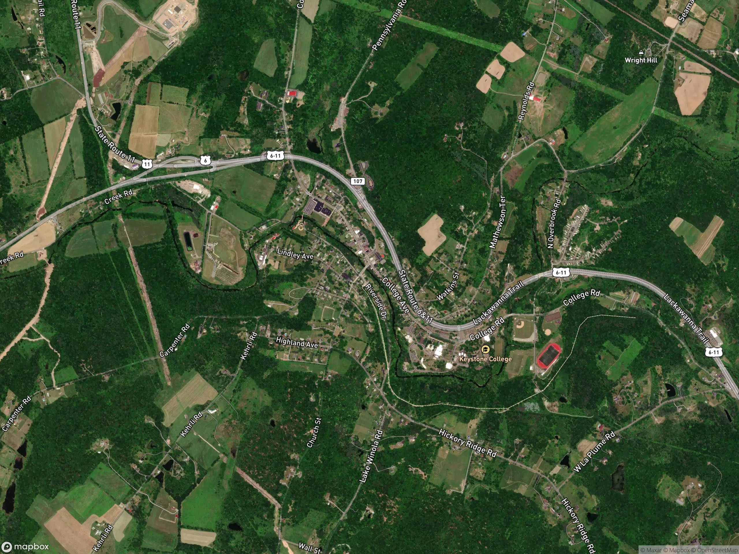 Map of Factoryville