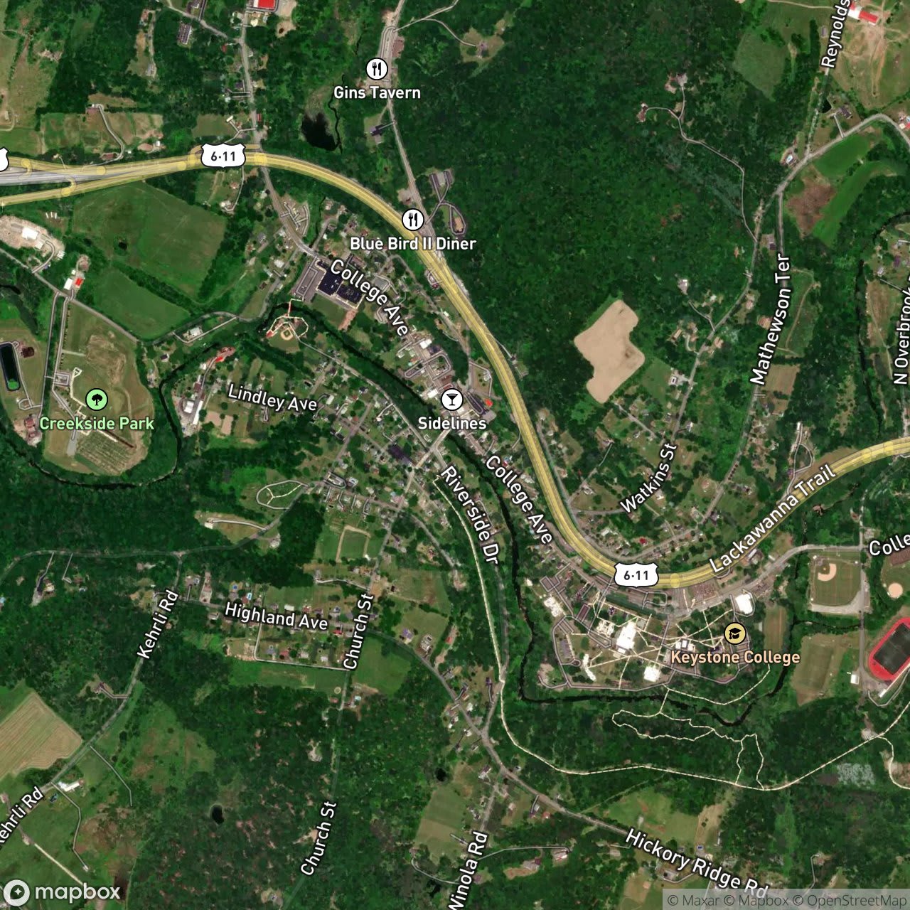 Map of Factoryville