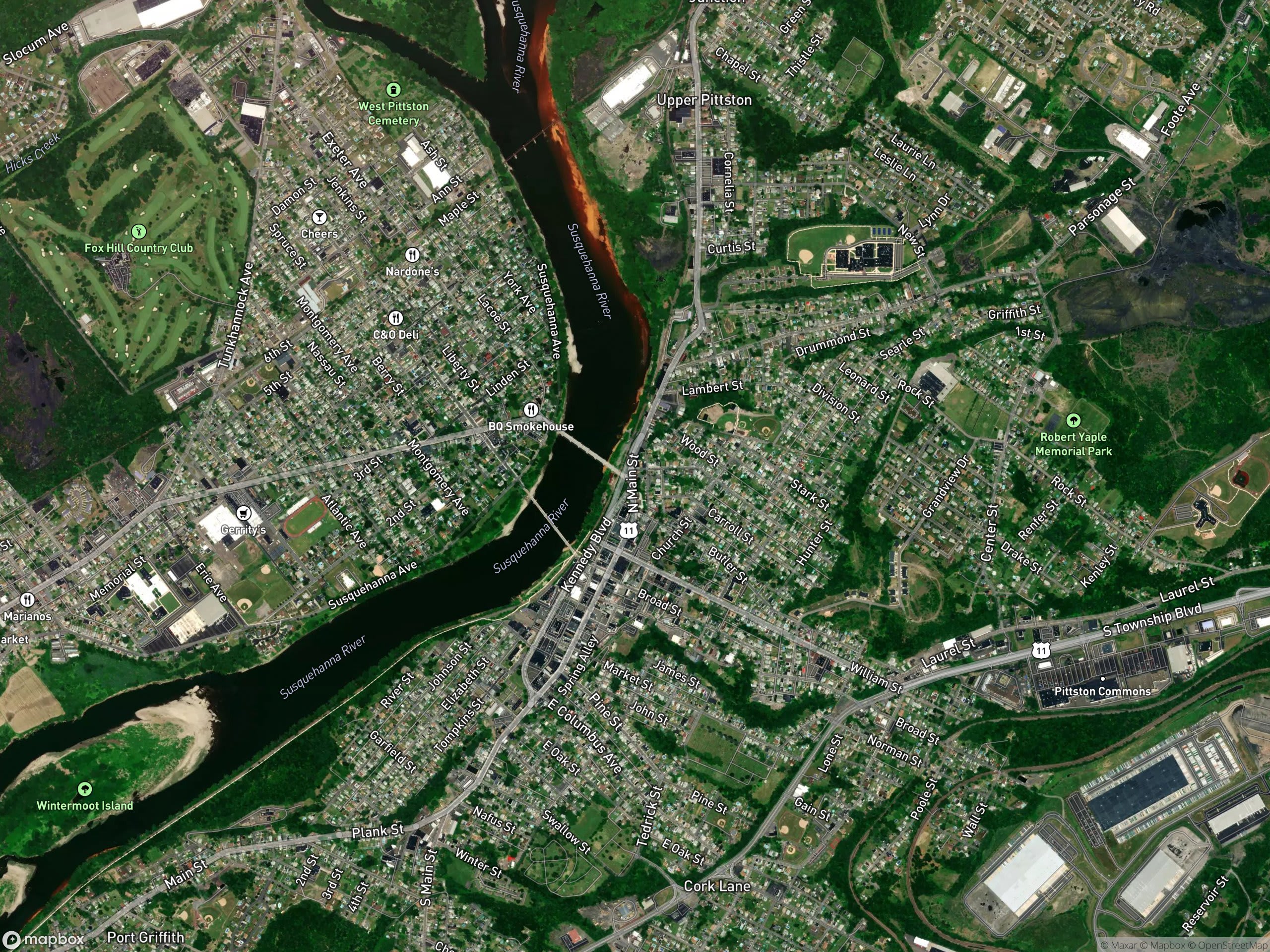 Map of Pittston