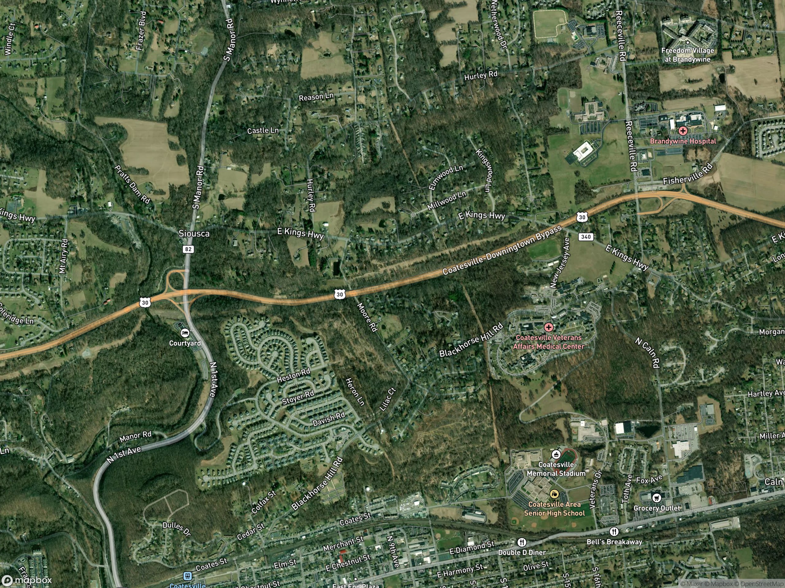 Map of Chester County