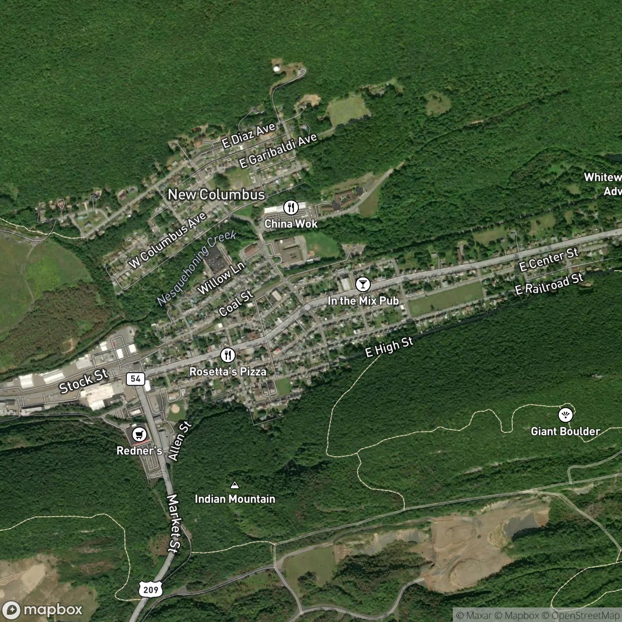 Map of Nesquehoning