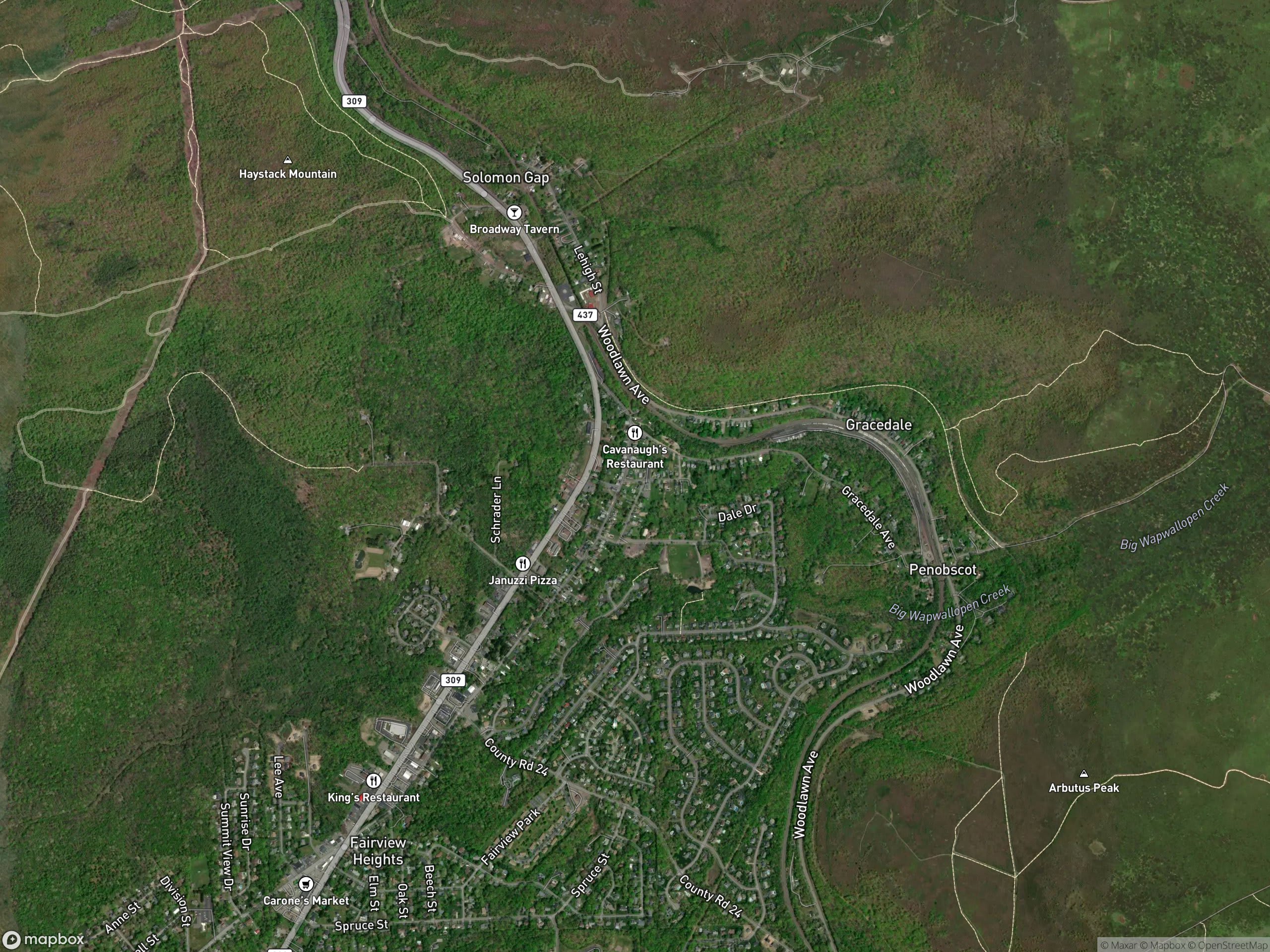 Map of Mountain Top