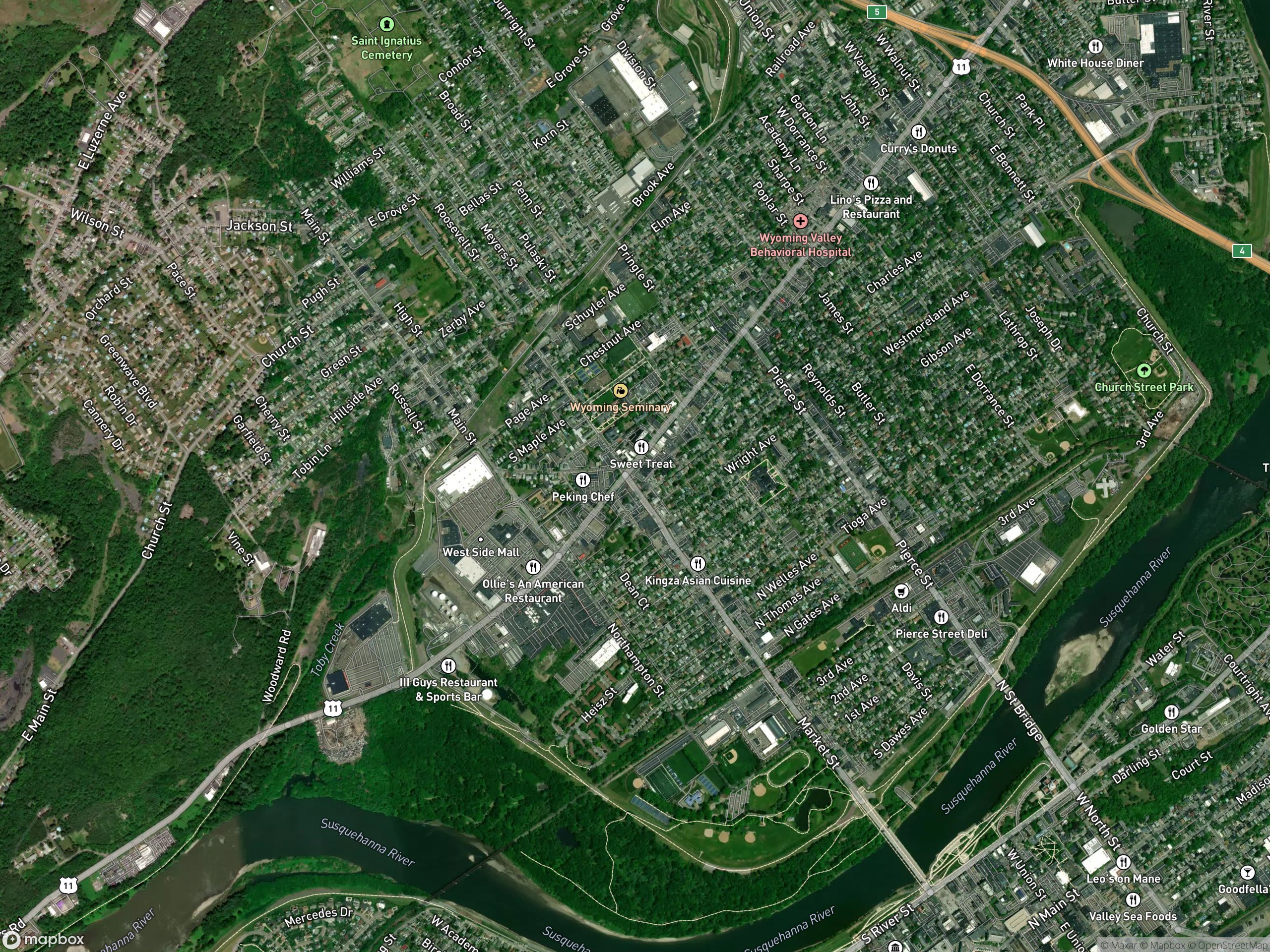 Map of Kingston