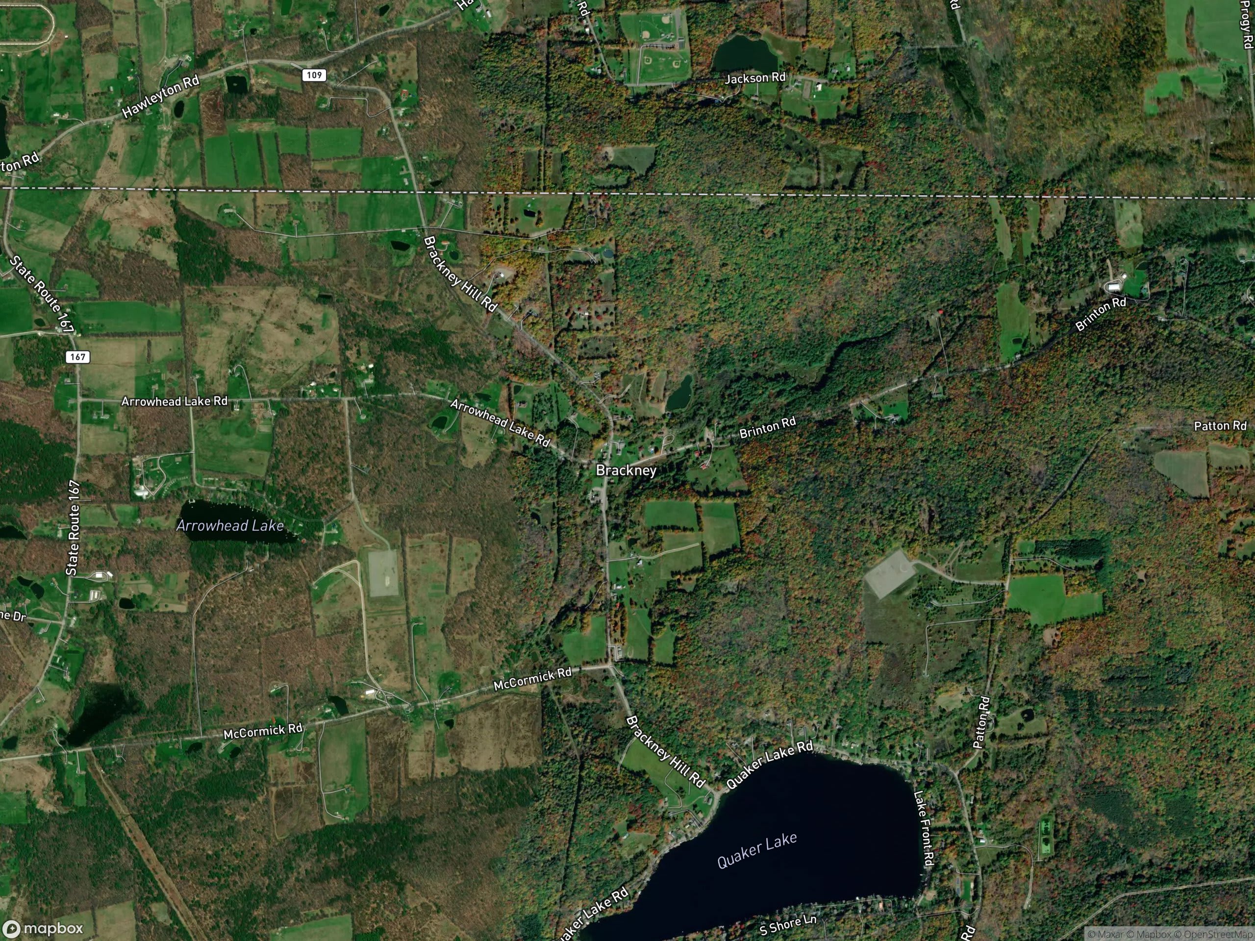 Map of Brackney