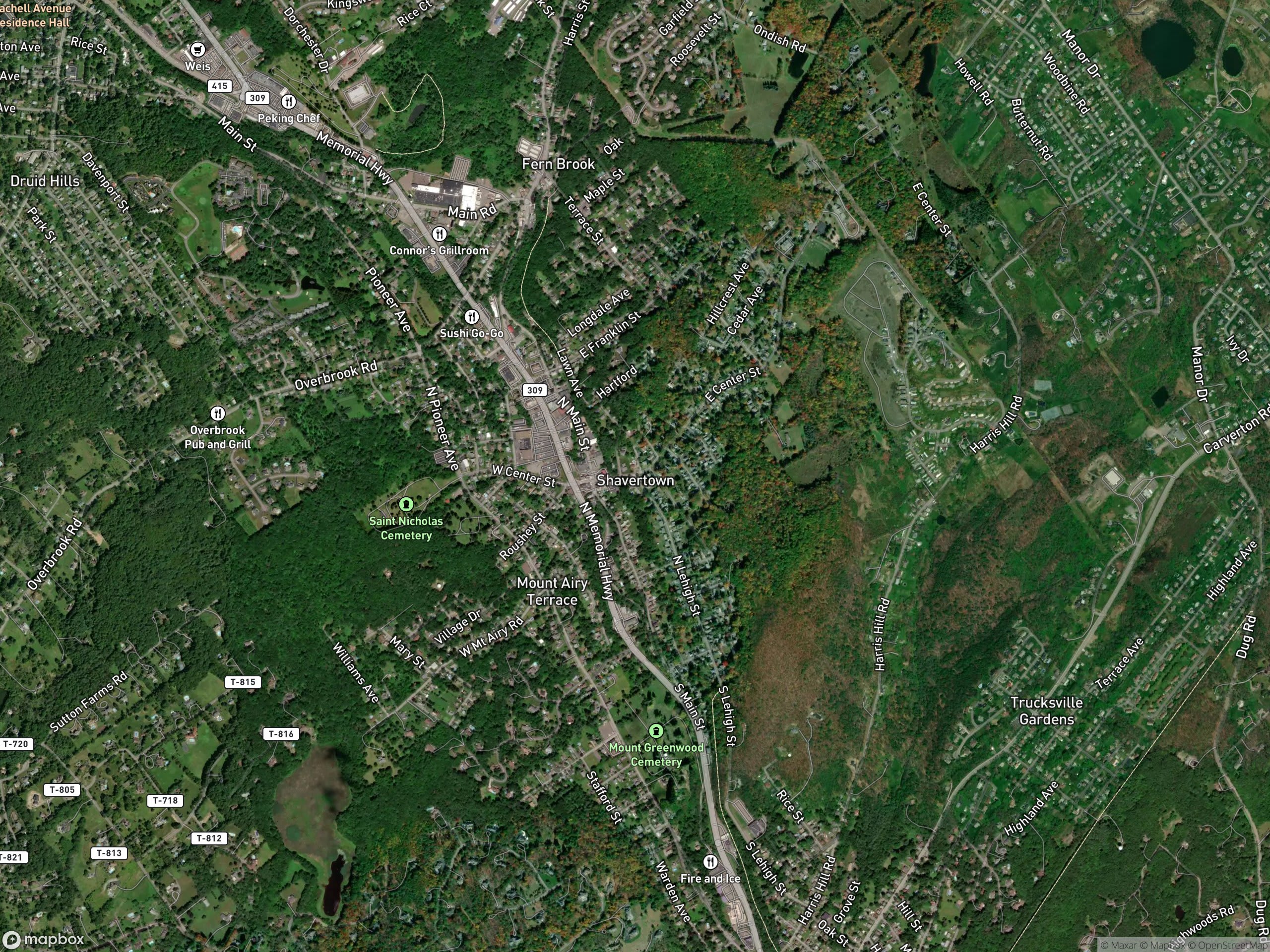 Map of Shavertown