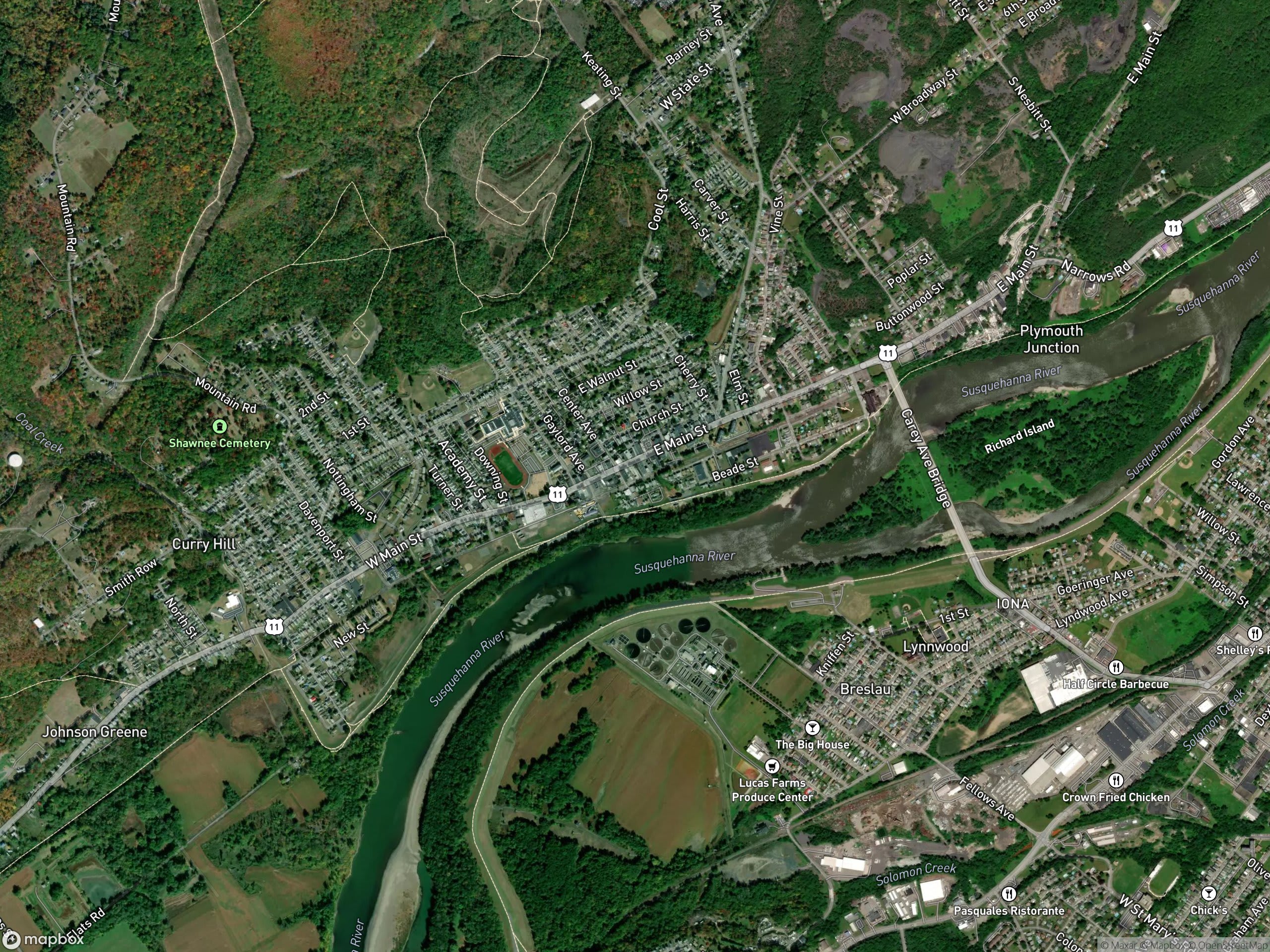 Map of Plymouth