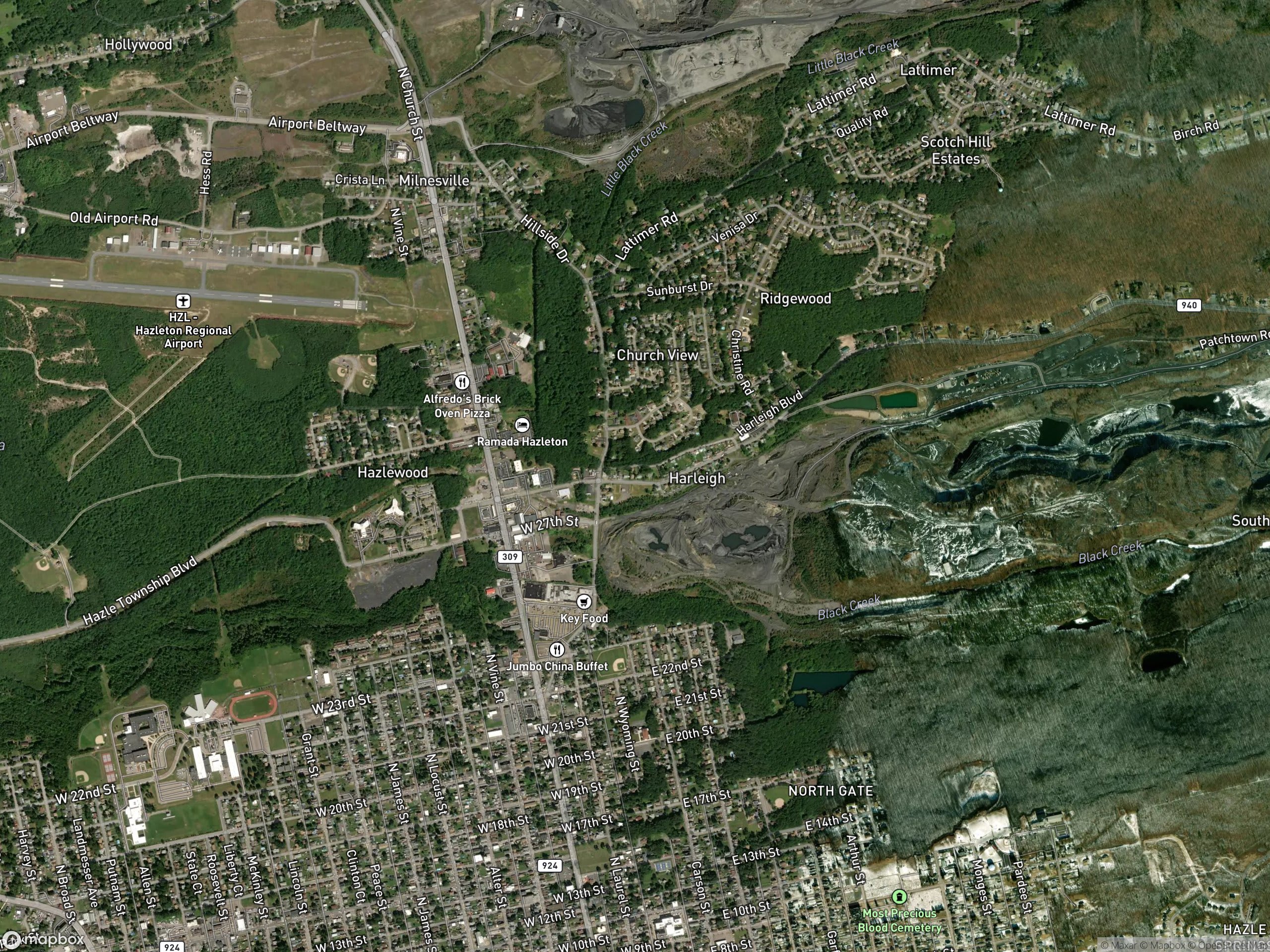Map of Harleigh