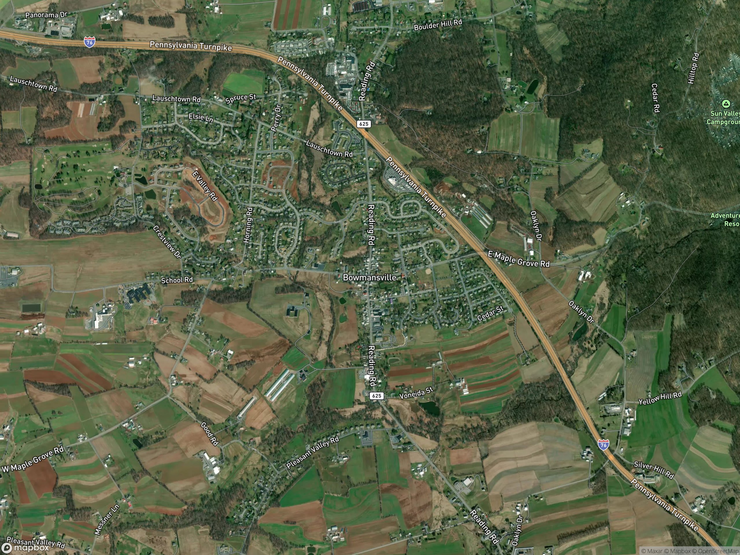 Map of Bowmansville
