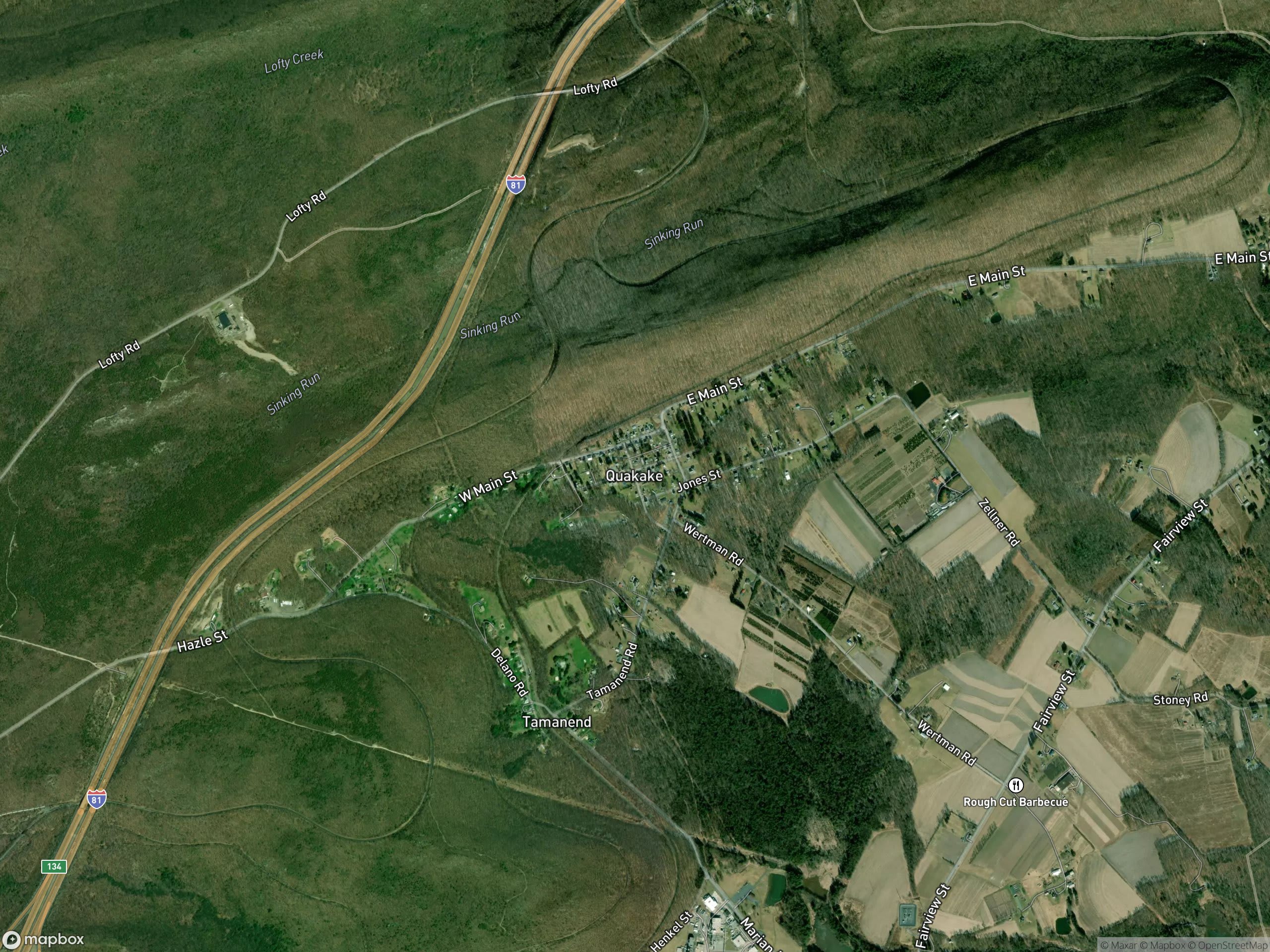 Map of Quakake