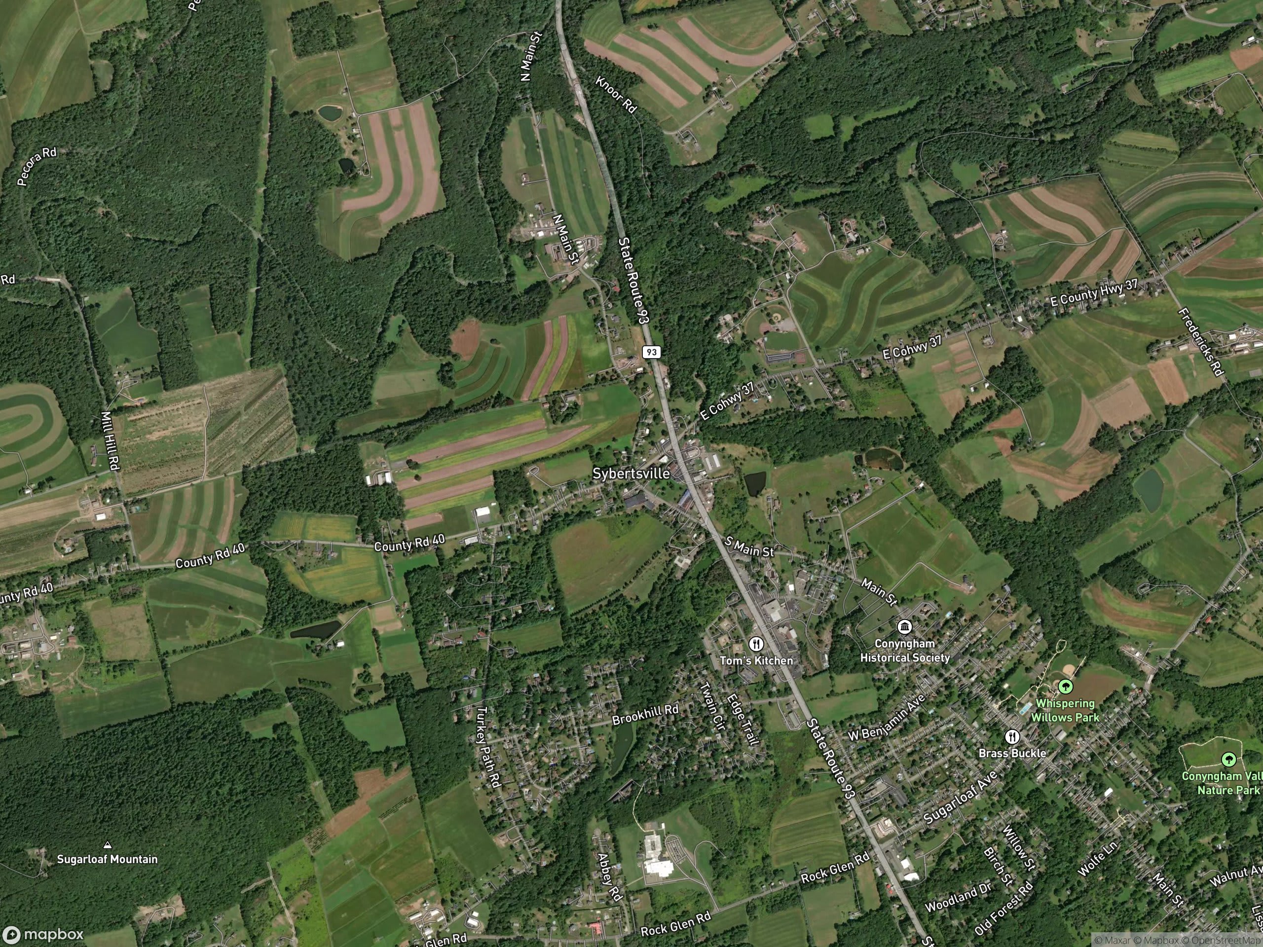 Map of Sybertsville