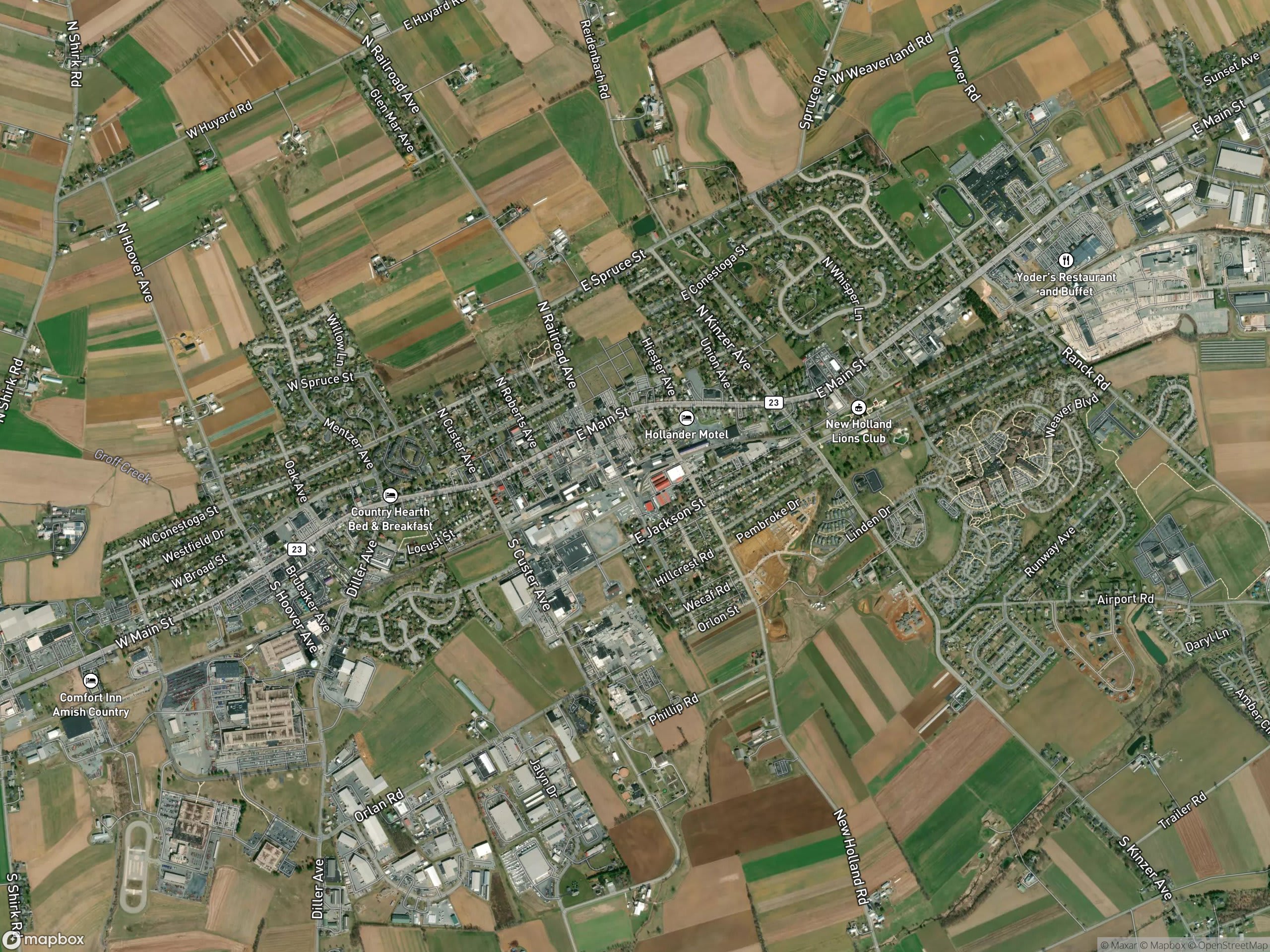 Map of New Holland