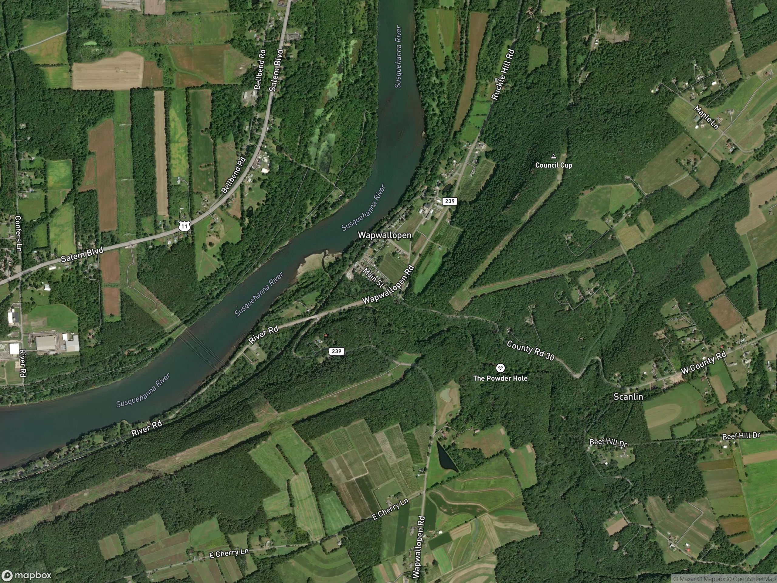 Map of Wapwallopen