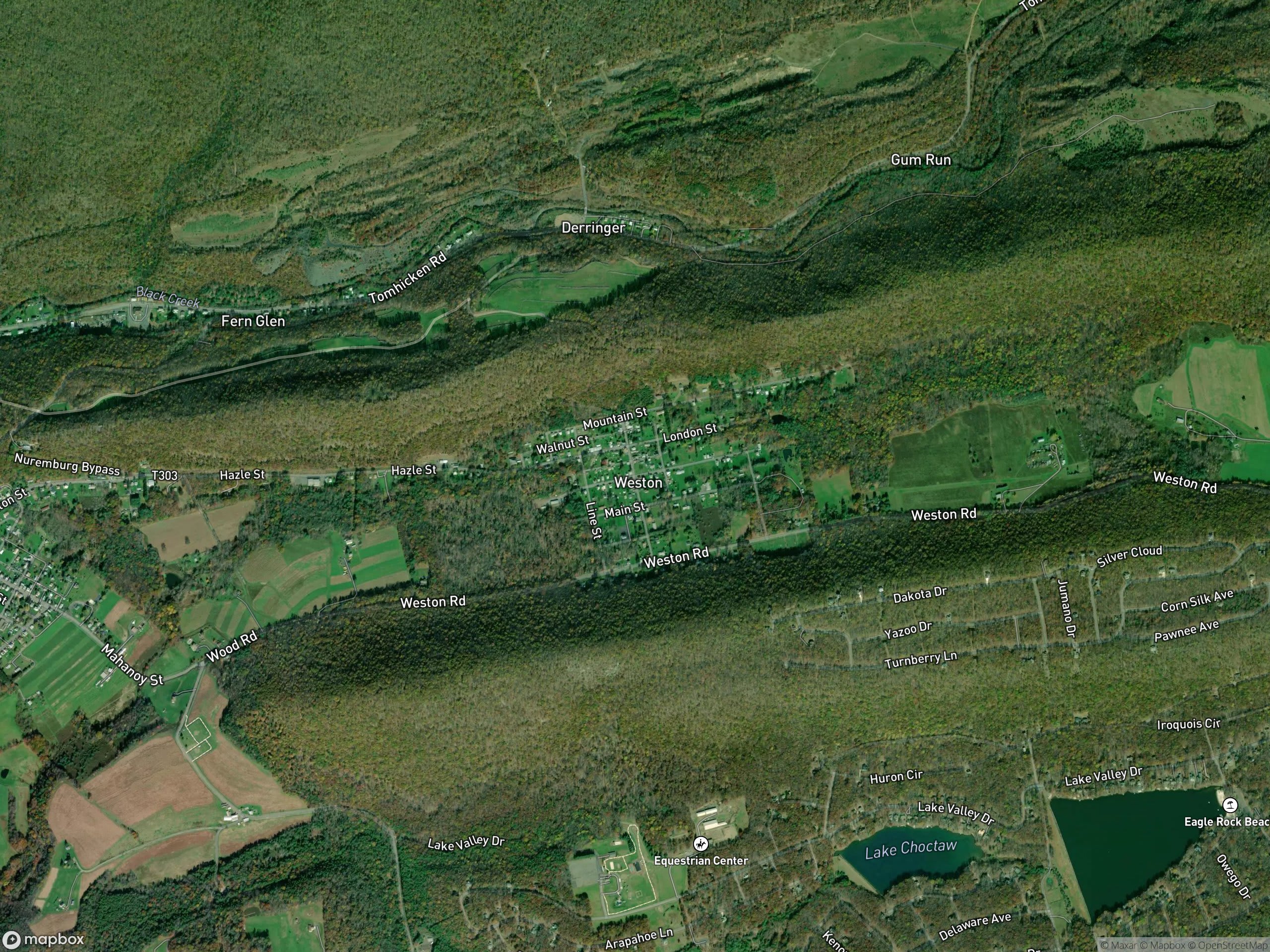 Map of Weston