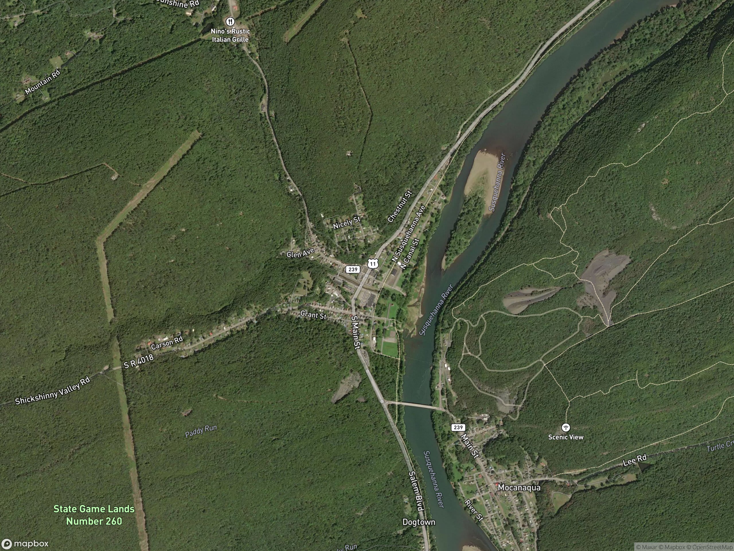 Map of Shickshinny