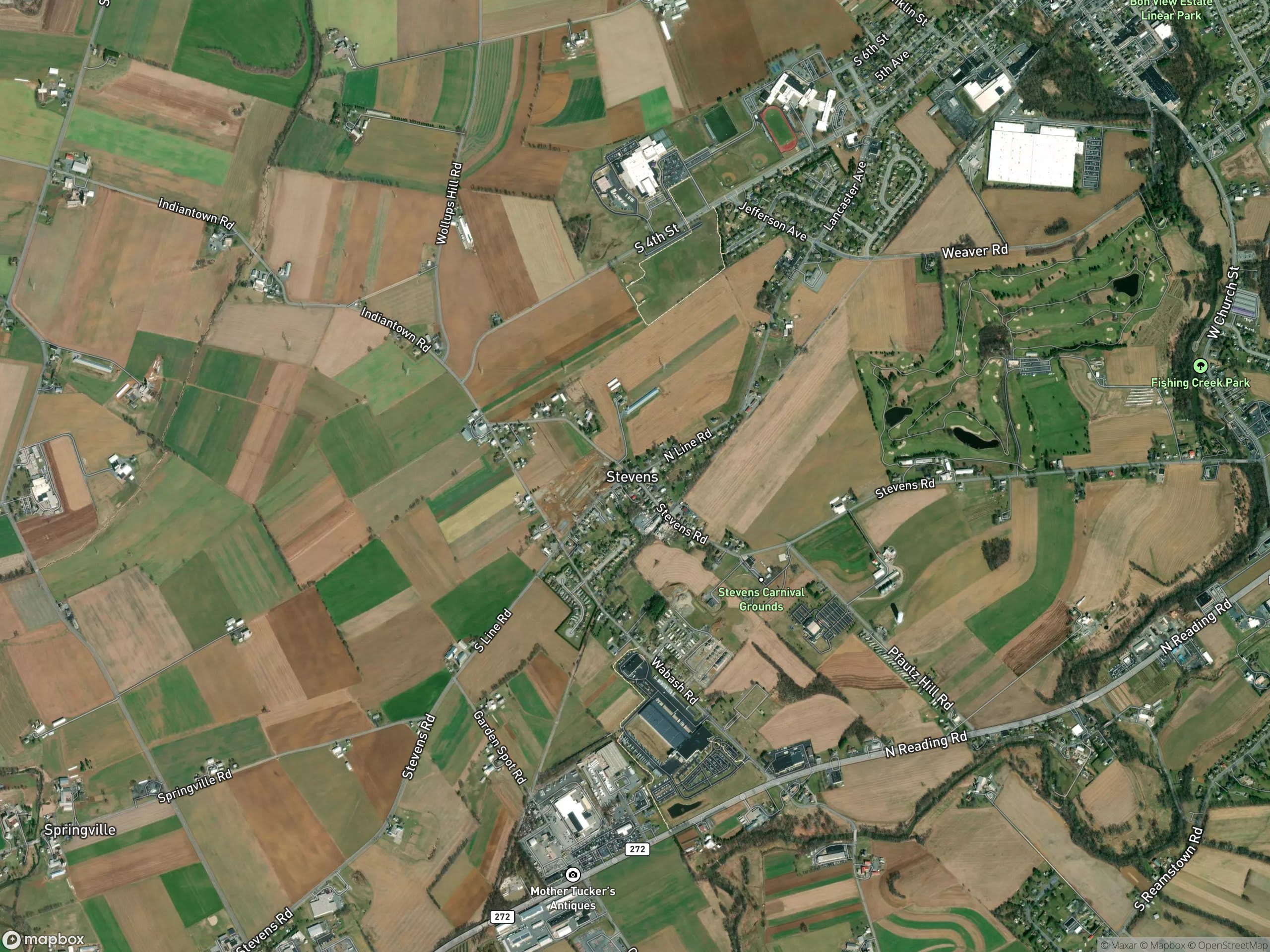 Map of Stevens