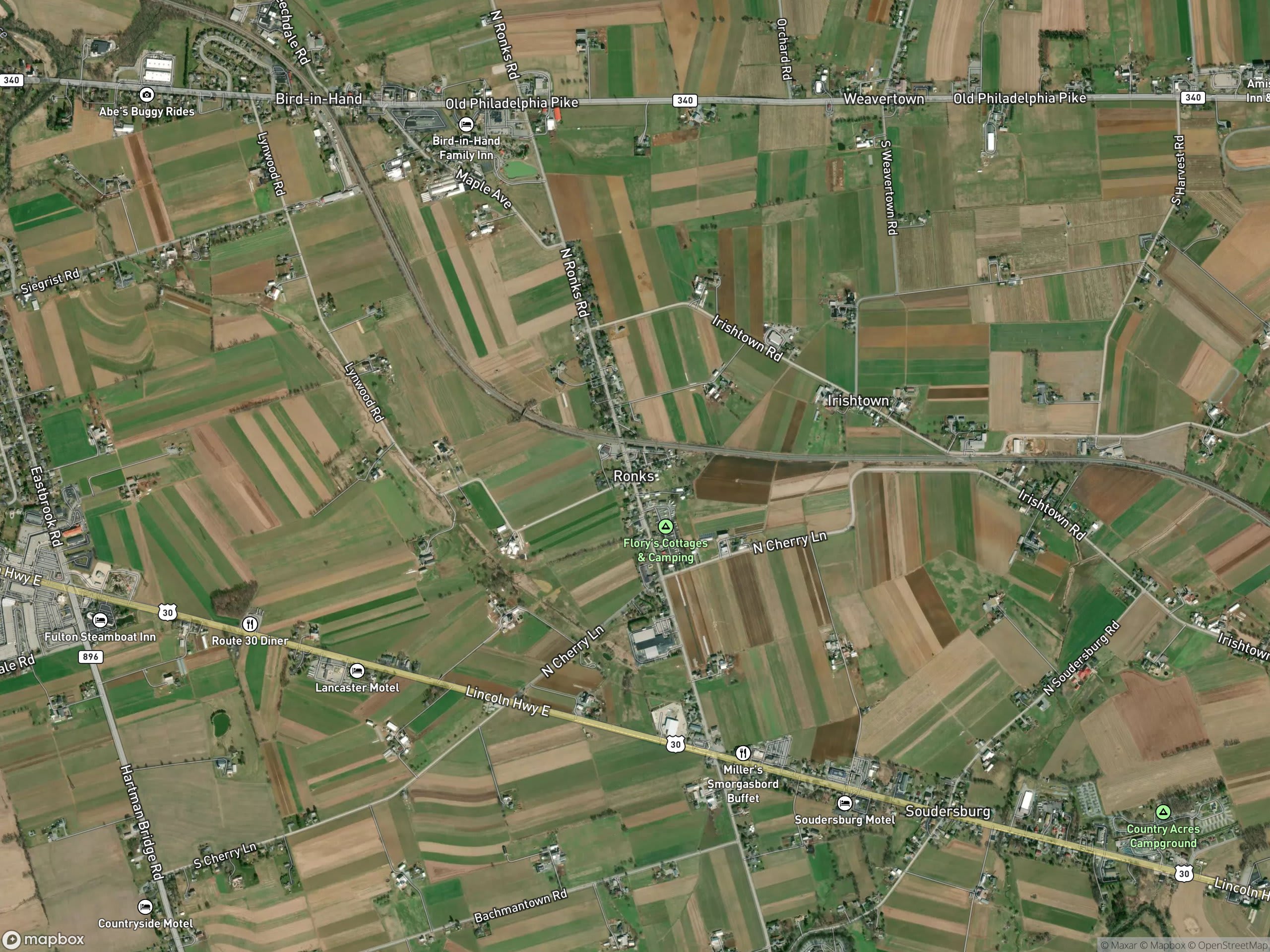 Map of Ronks