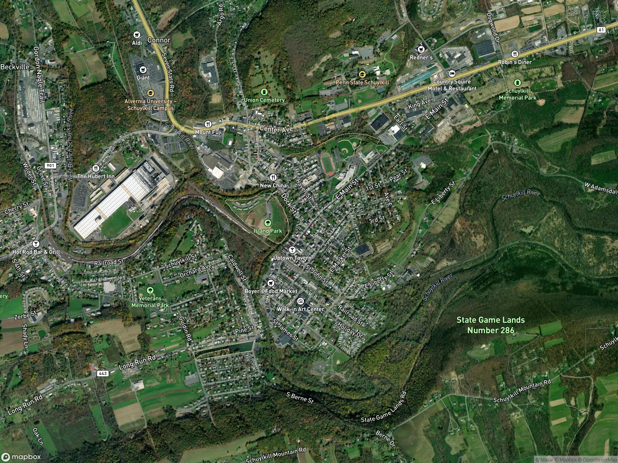 Map of Schnecksville