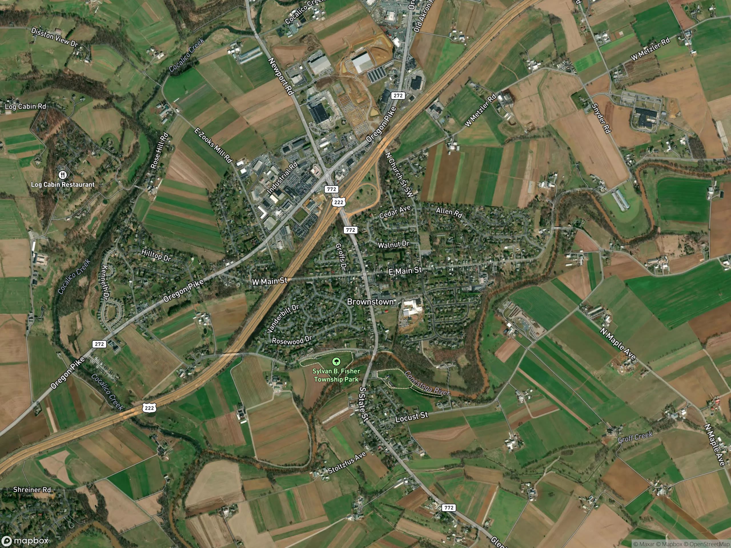 Map of Brownstown