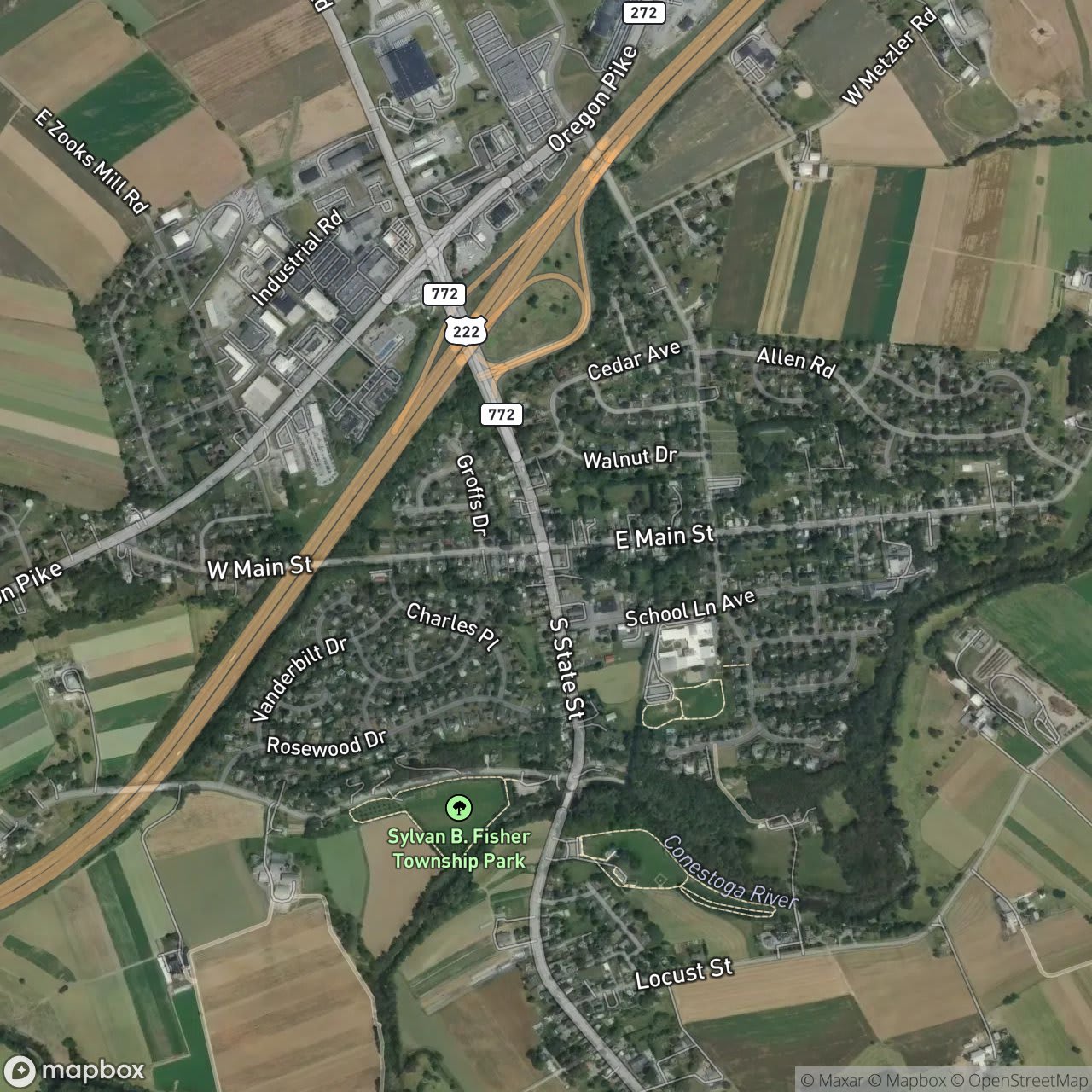 Map of Brownstown