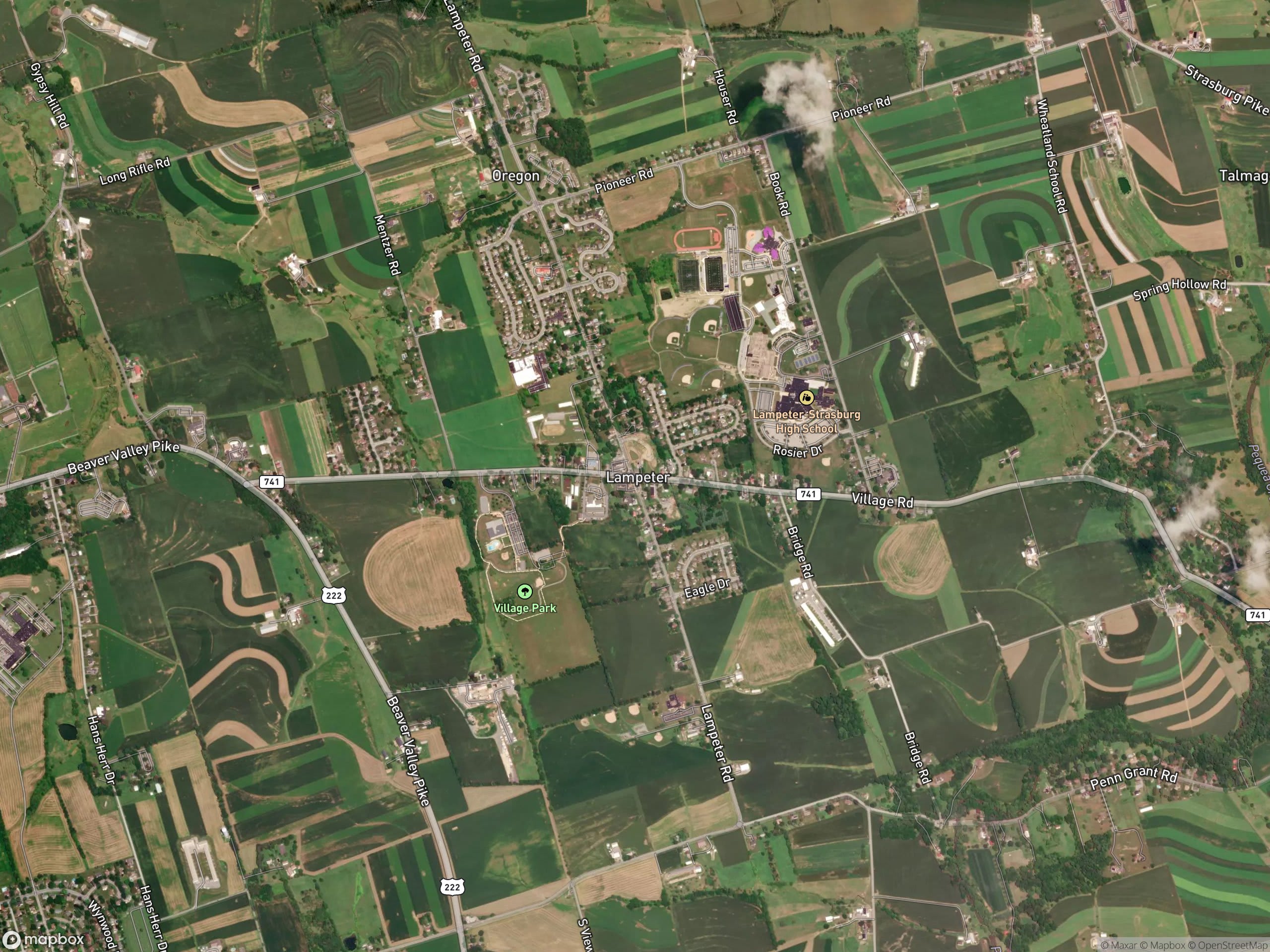 Map of Lampeter