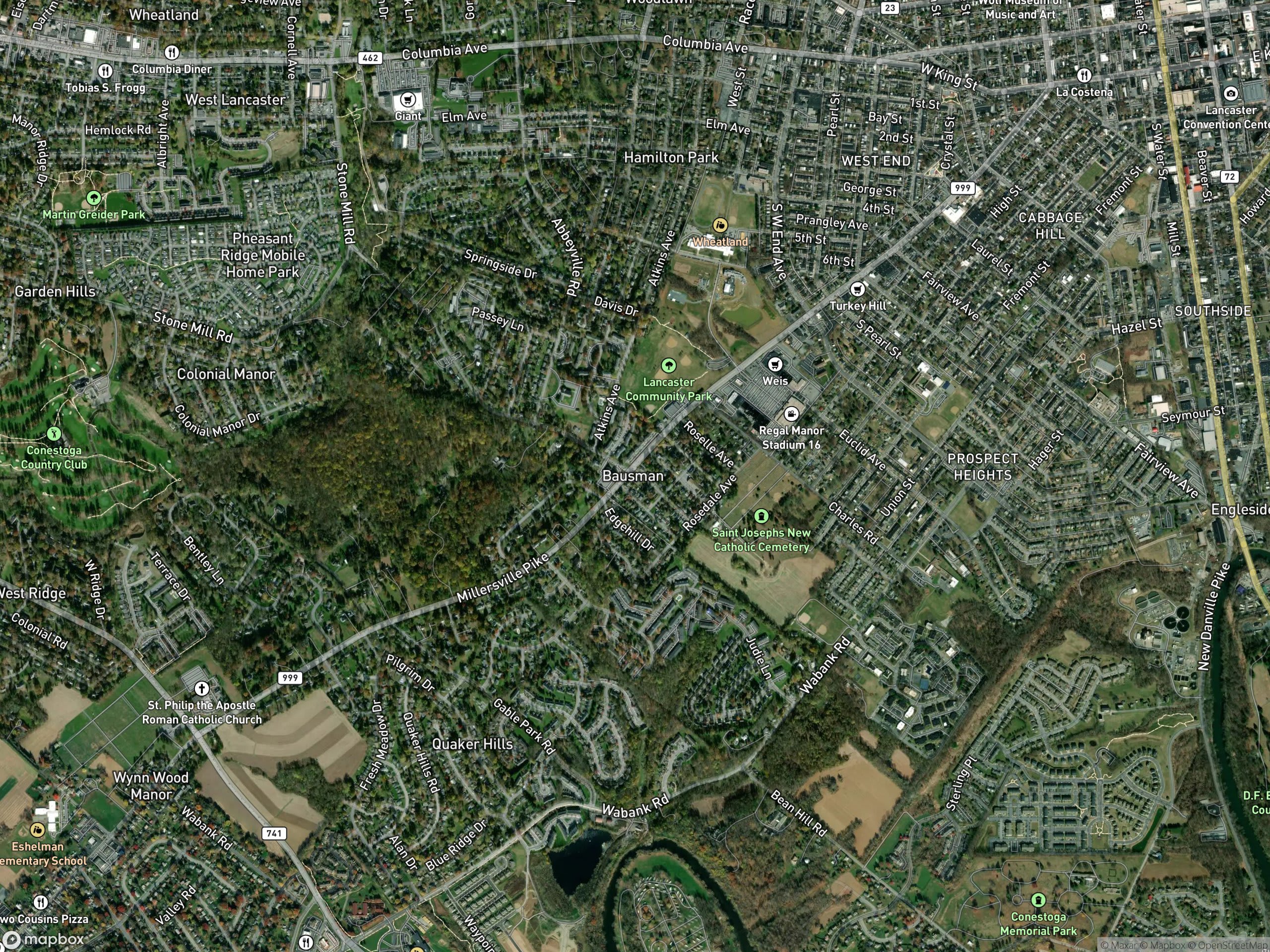 Map of Bausman