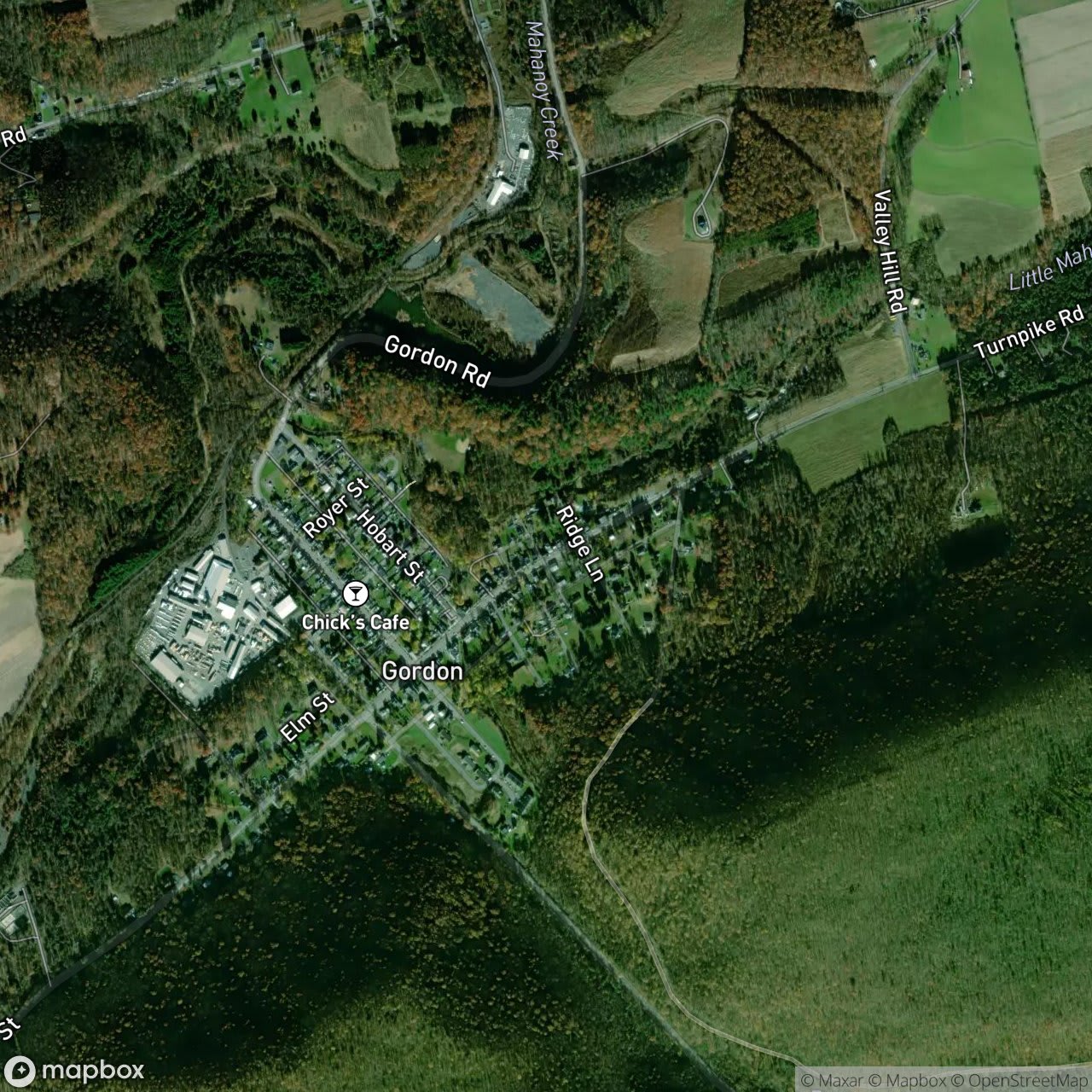 Map of Gordon