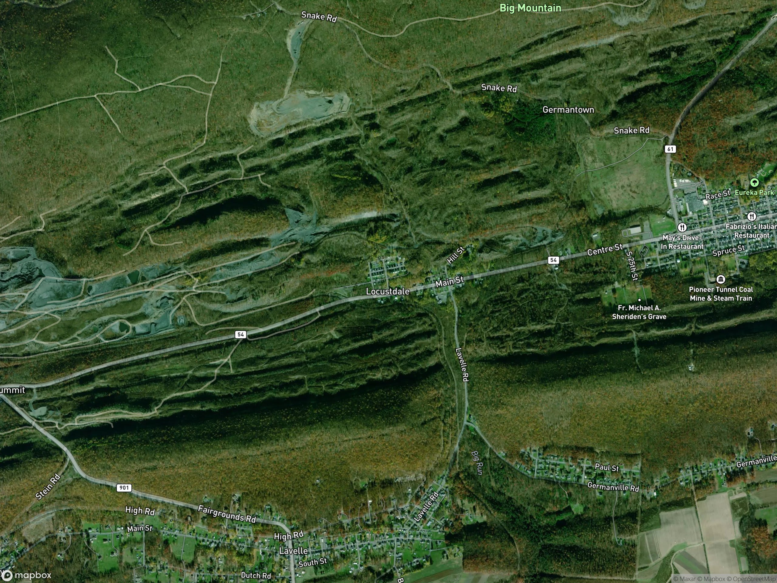 Map of Locustdale
