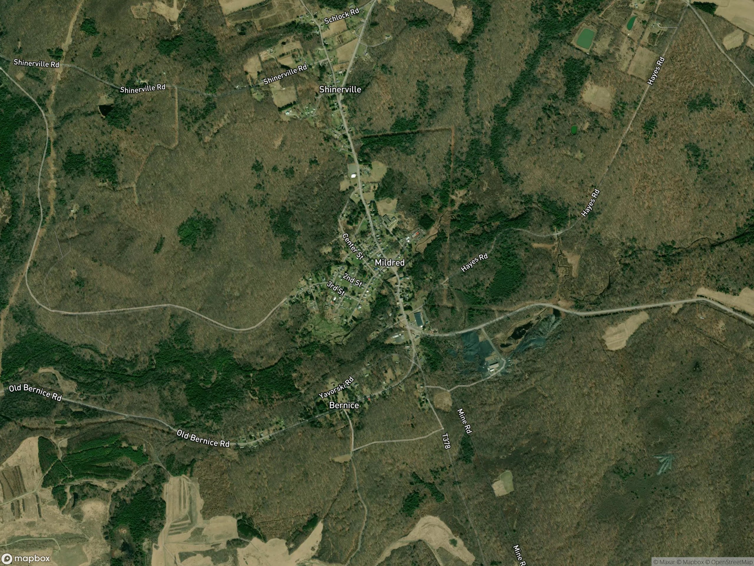 Map of Mildred