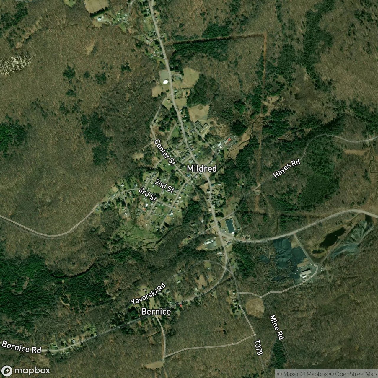 Map of Mildred