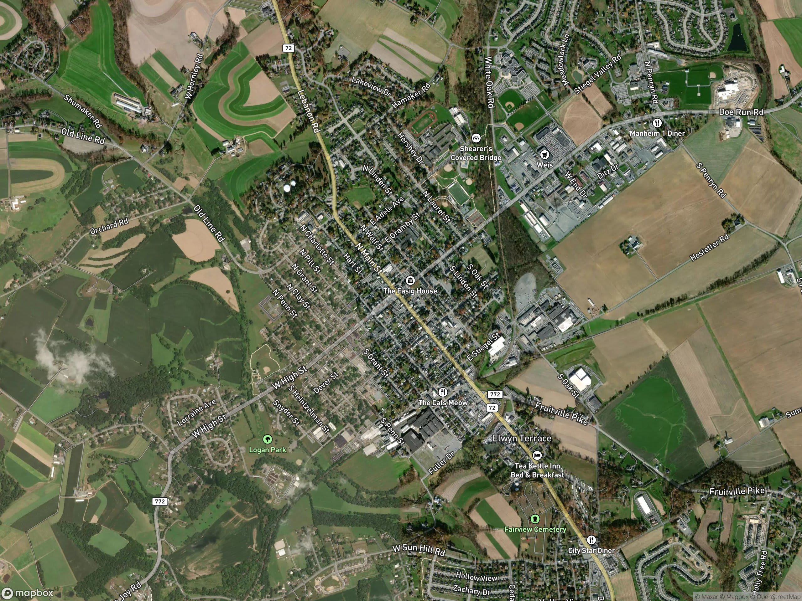Map of Manheim