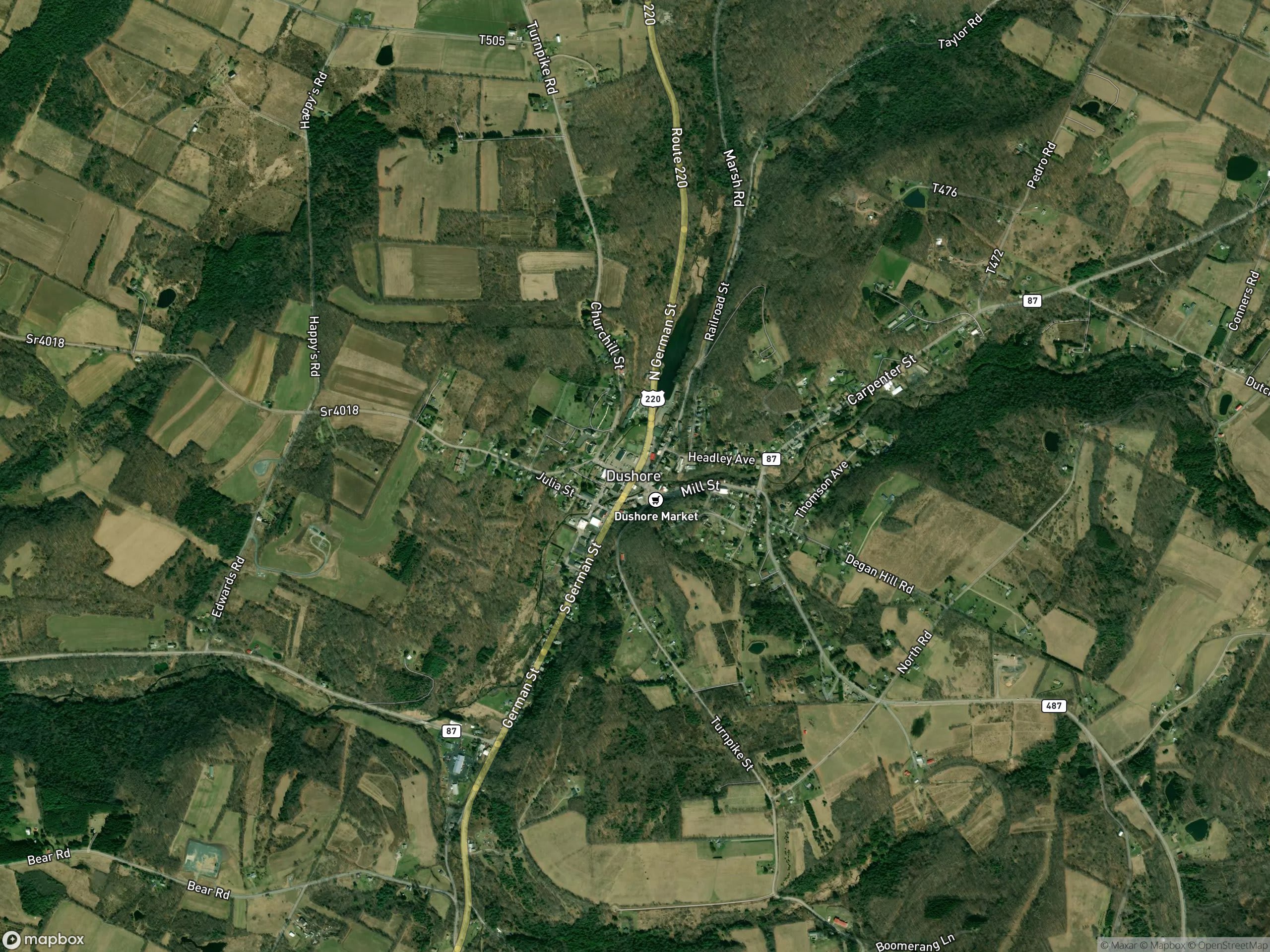 Map of Dushore