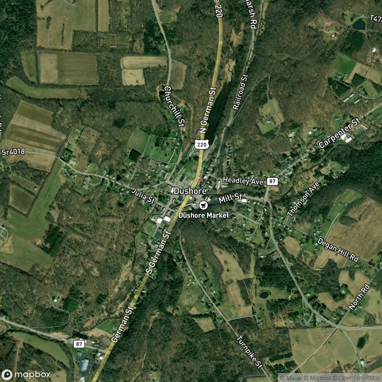 Map of Dushore