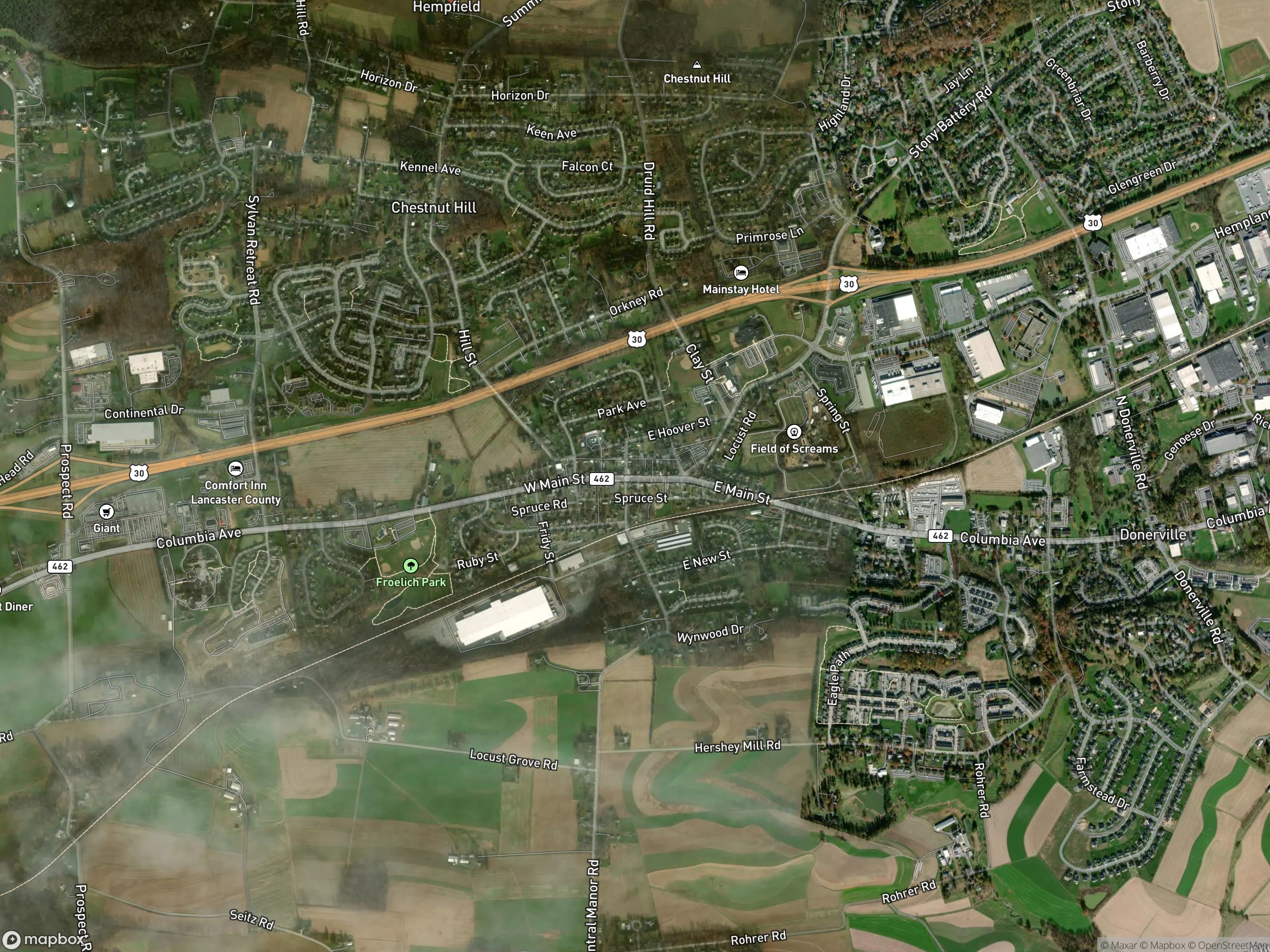 Map of Mountville