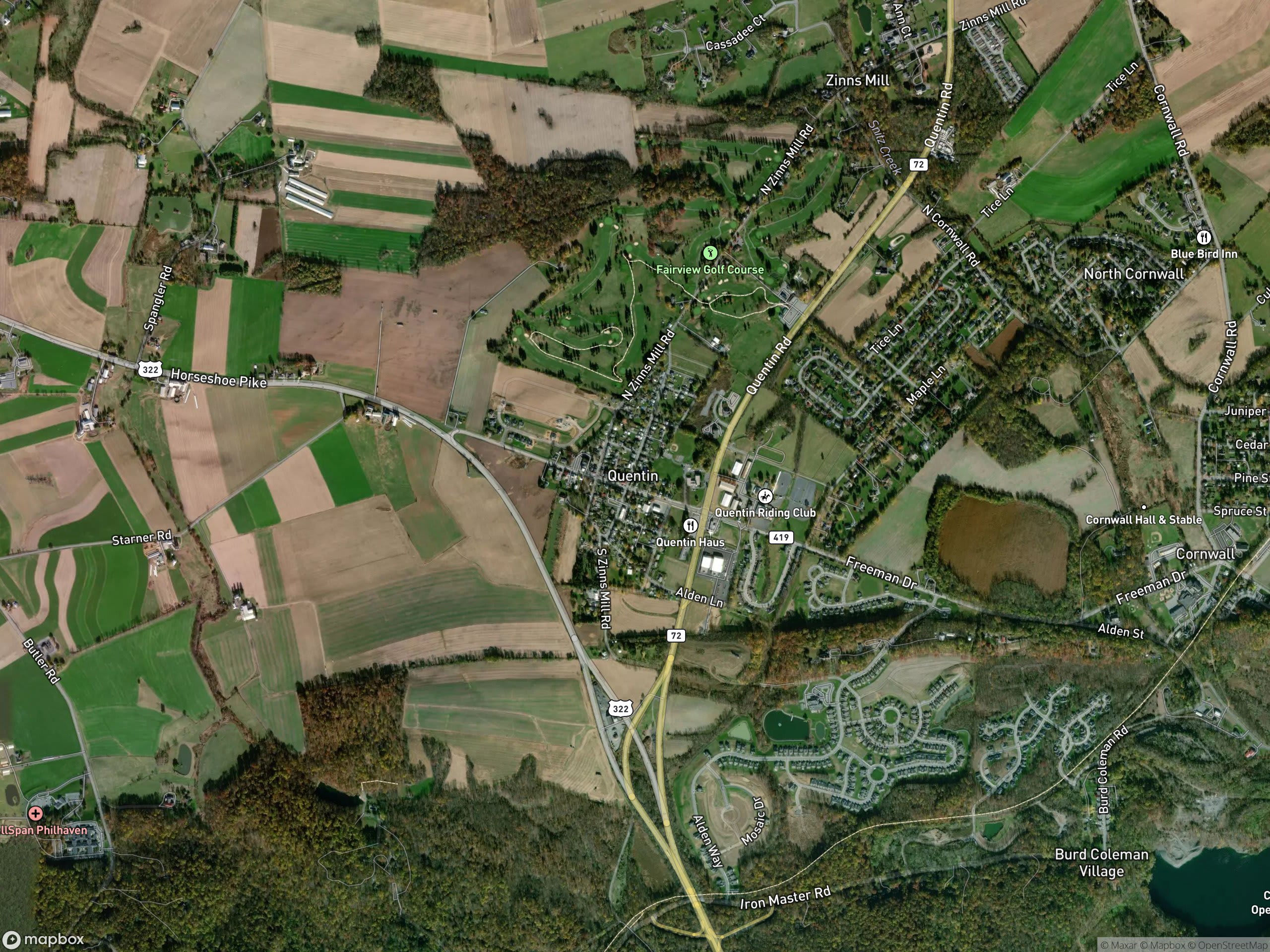 Map of Quentin