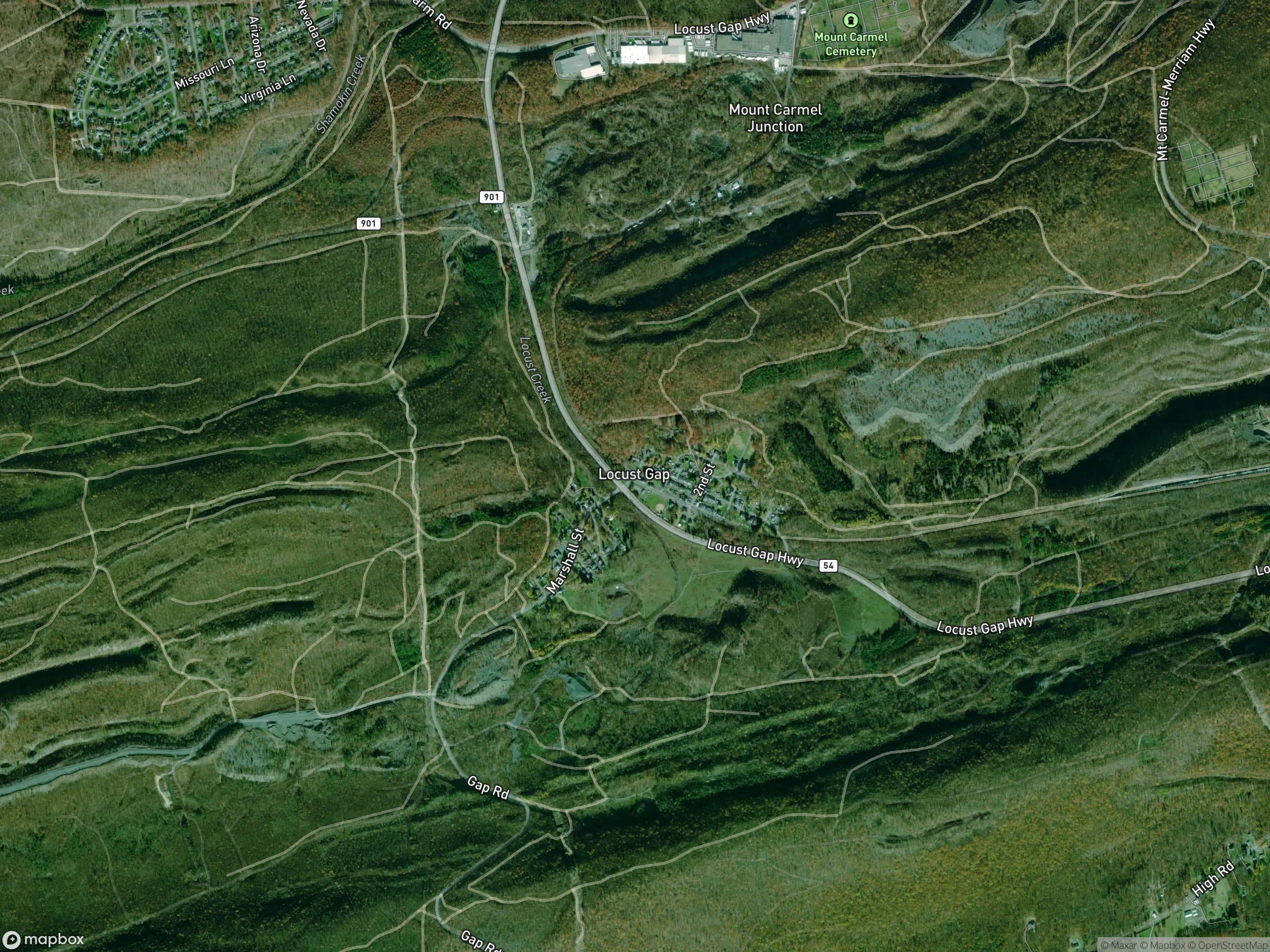 Map of Locust Gap