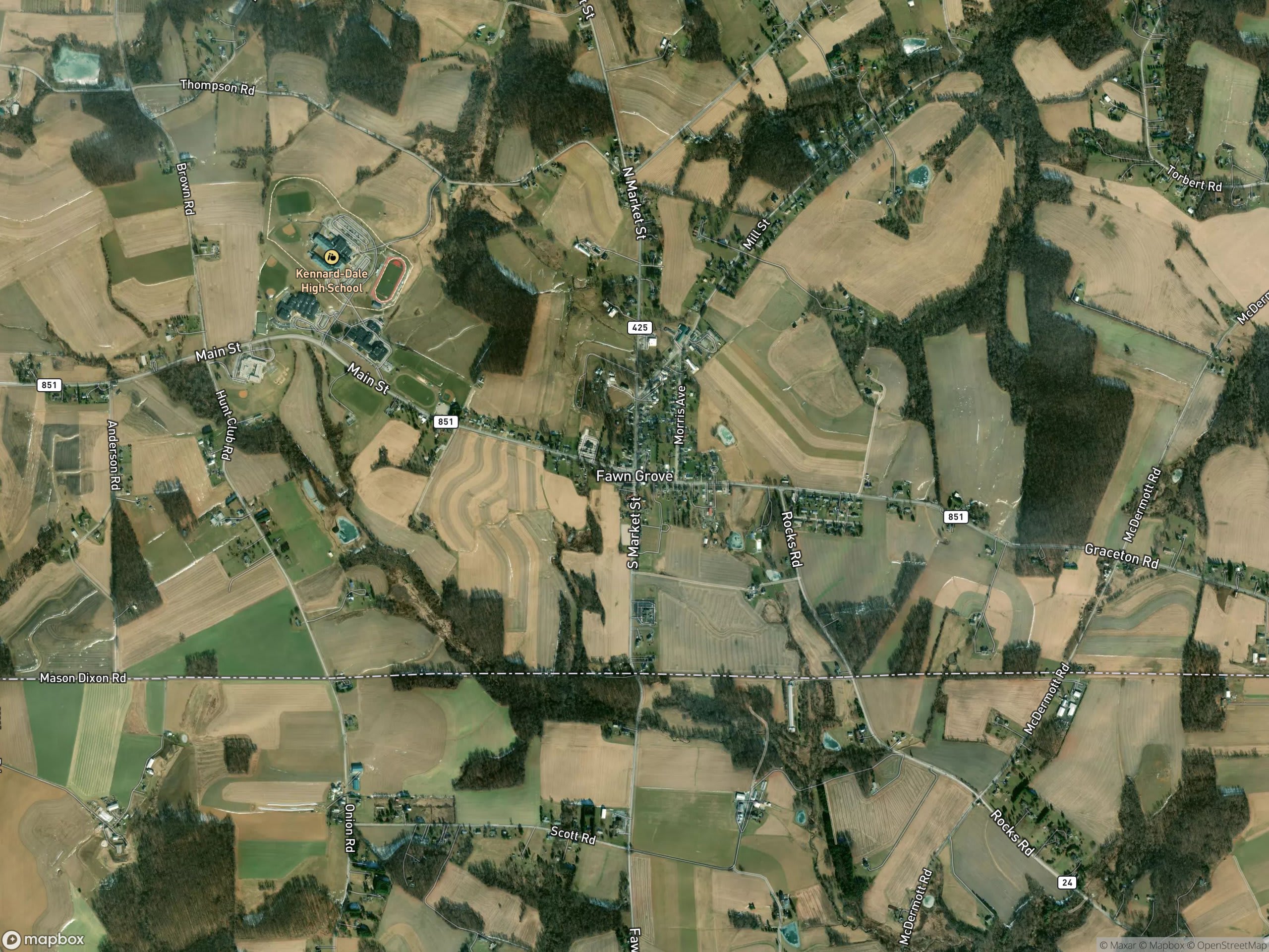 Map of Fawn Grove