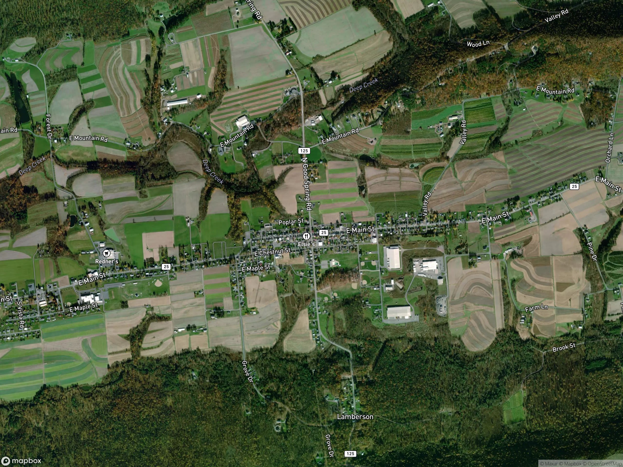 Map of Hegins