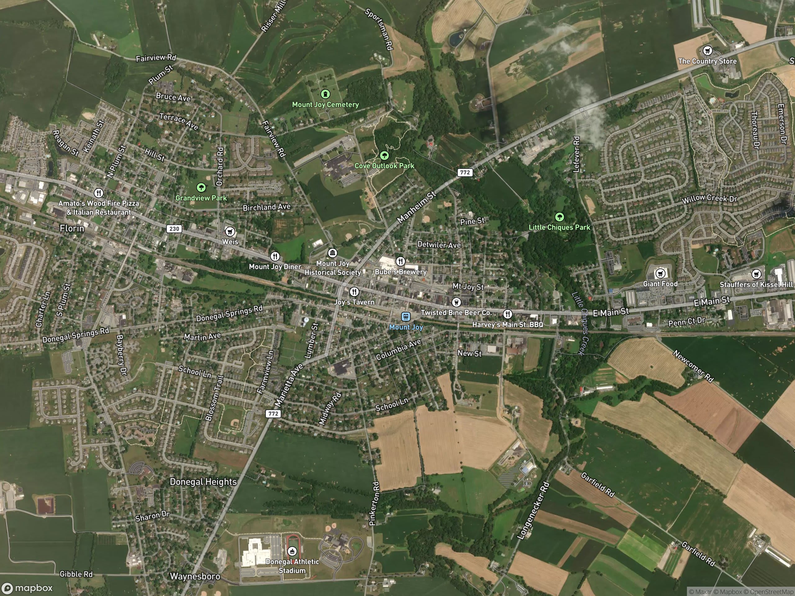 Map of Mount Joy