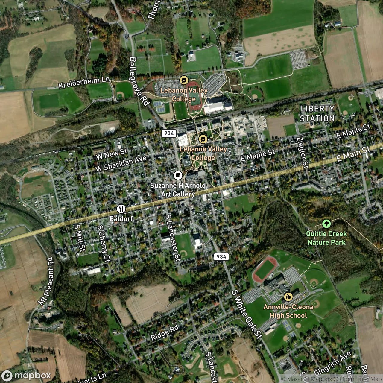 Map of Annville